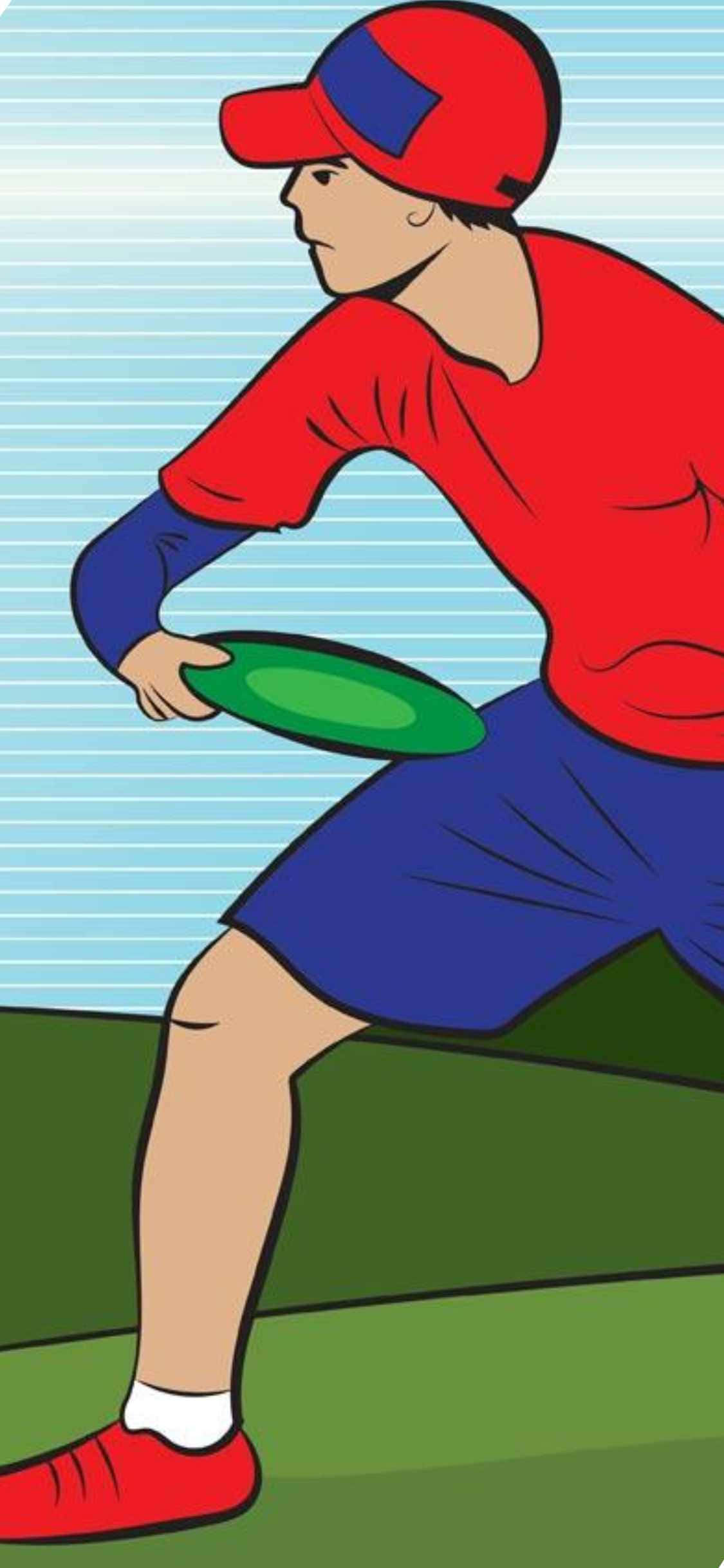 iPhone X终极飞盘背景插图 壁纸