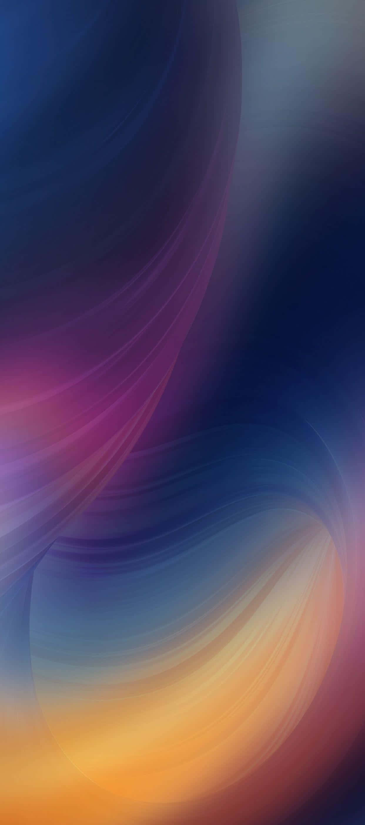 iPhone X 抽象蓝黄壁纸 壁纸