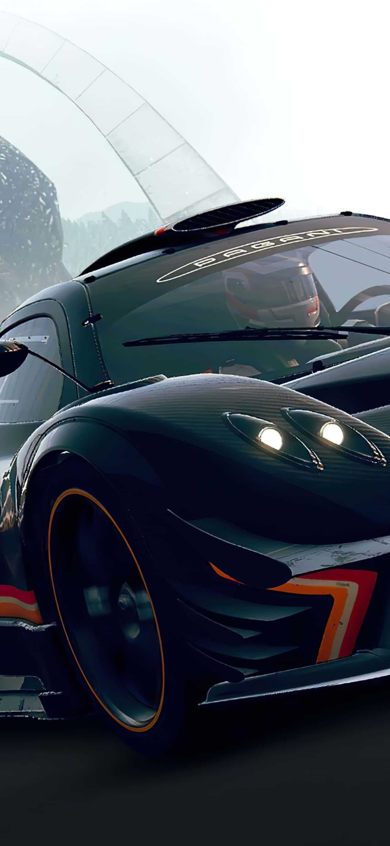 iPhone X Grid Autosport 背景与赛车手 壁纸