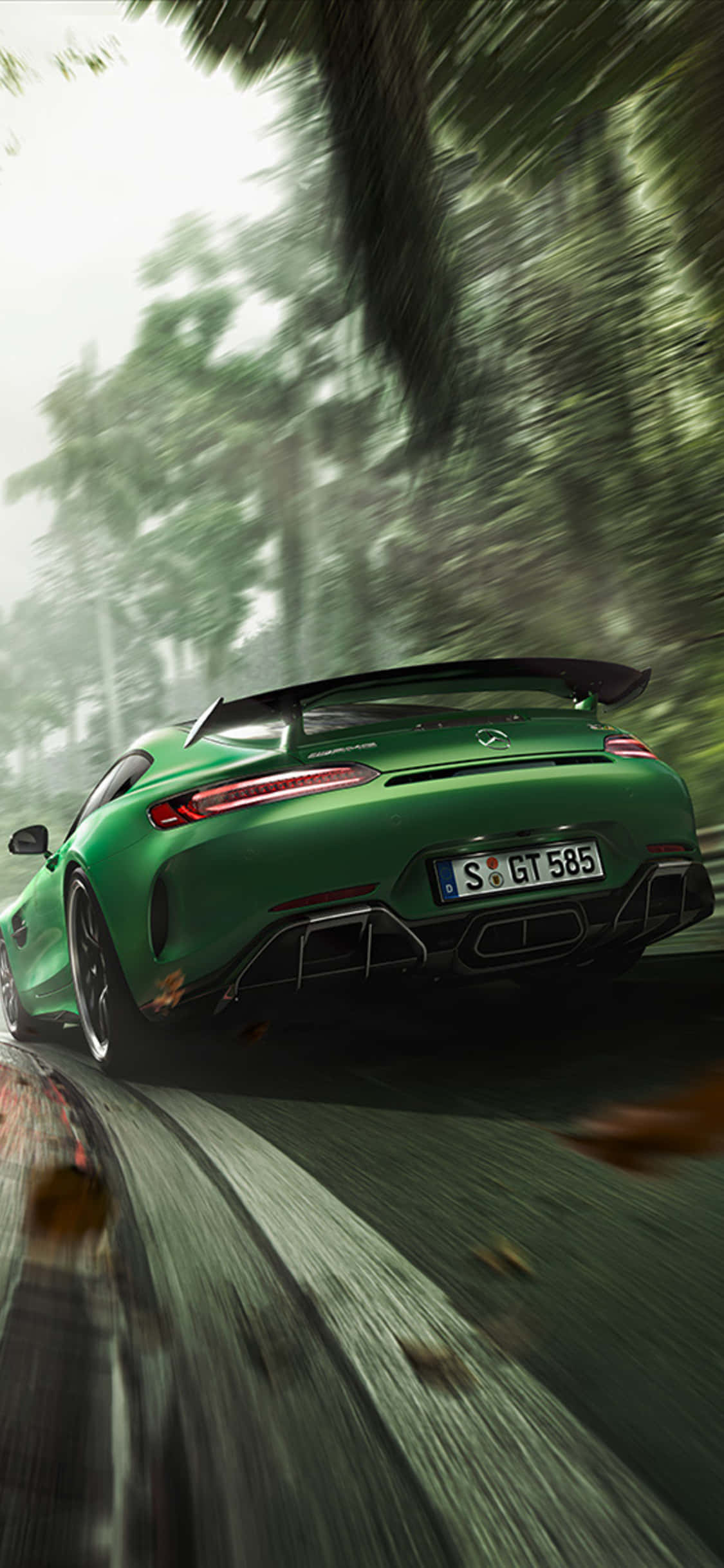 动态互动——iPhone X与AMG GT-R 壁纸
