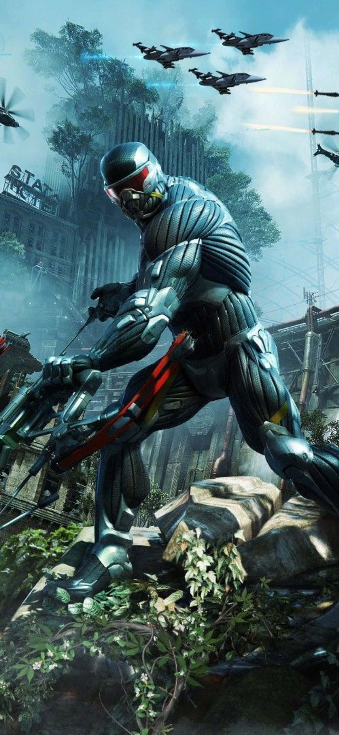 在最新的iPhone X上玩Crysis 3 壁纸