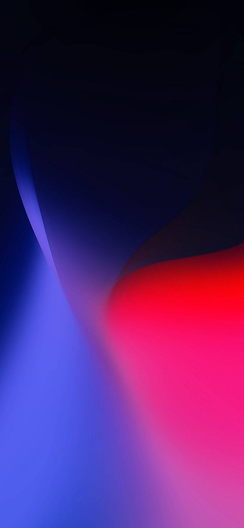 “蓝色与红色交织的iPhone XR” 壁纸