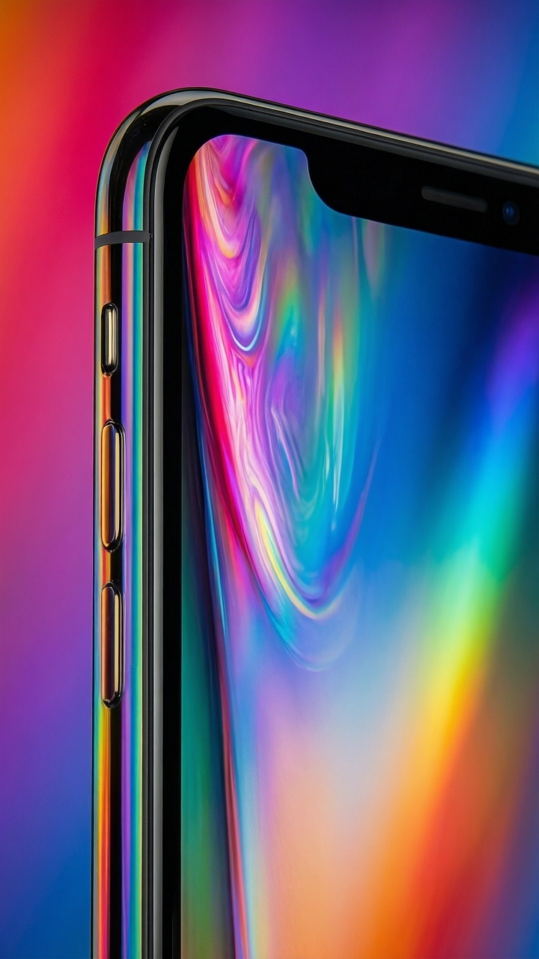 彩虹光泽iPhone XR 壁纸