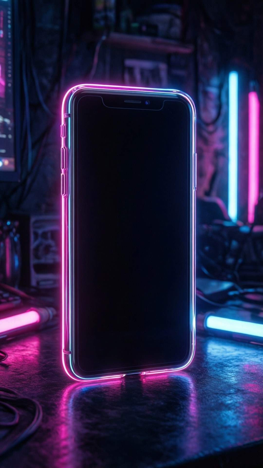 霓虹边缘iPhone XR 壁纸