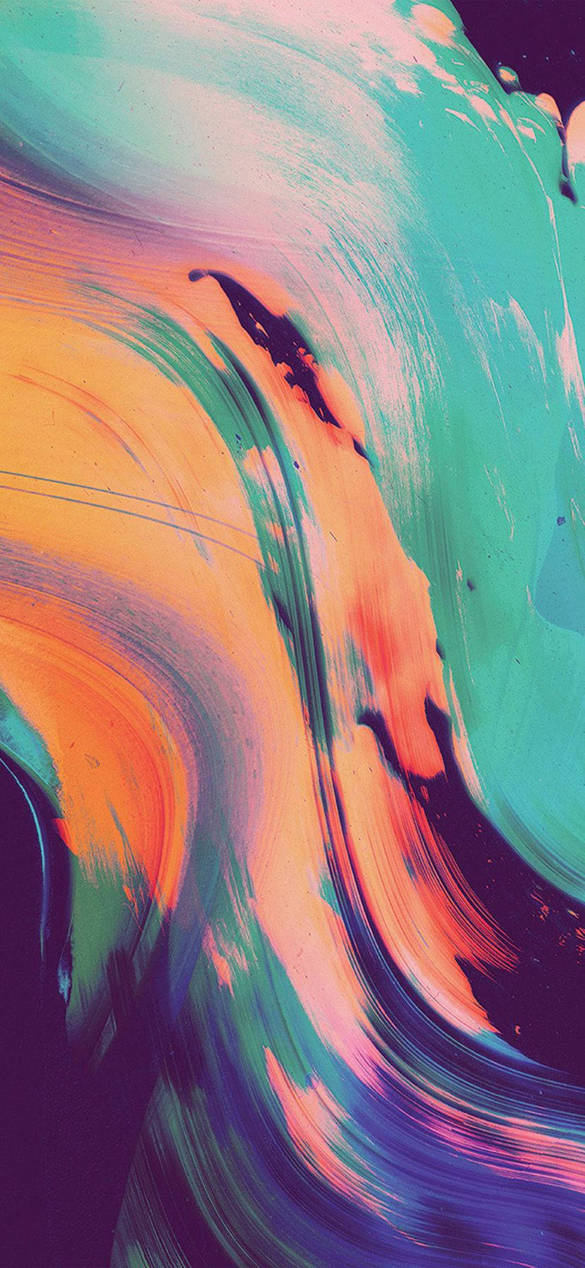 iPhone XR上的多彩抽象艺术 壁纸