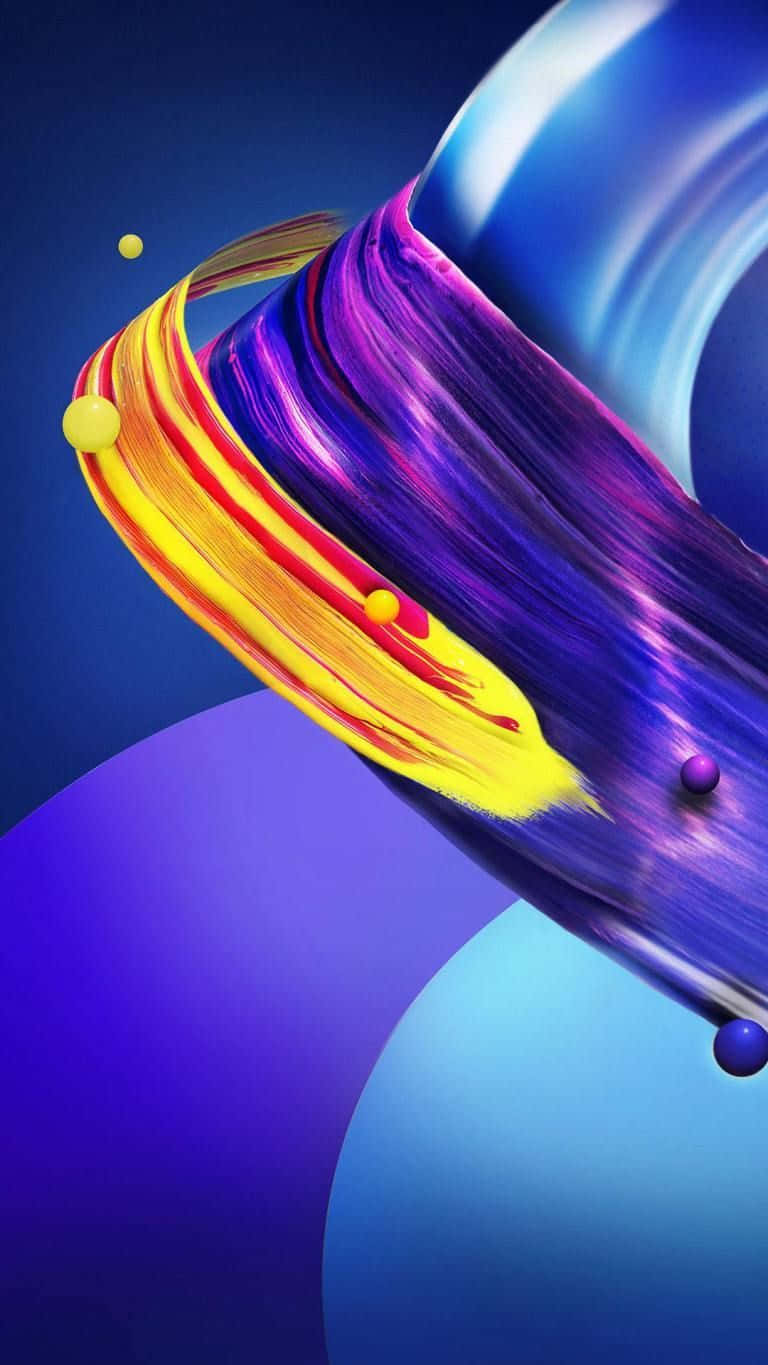 iPhone XR 原装抽象曲线潮流壁纸 壁纸