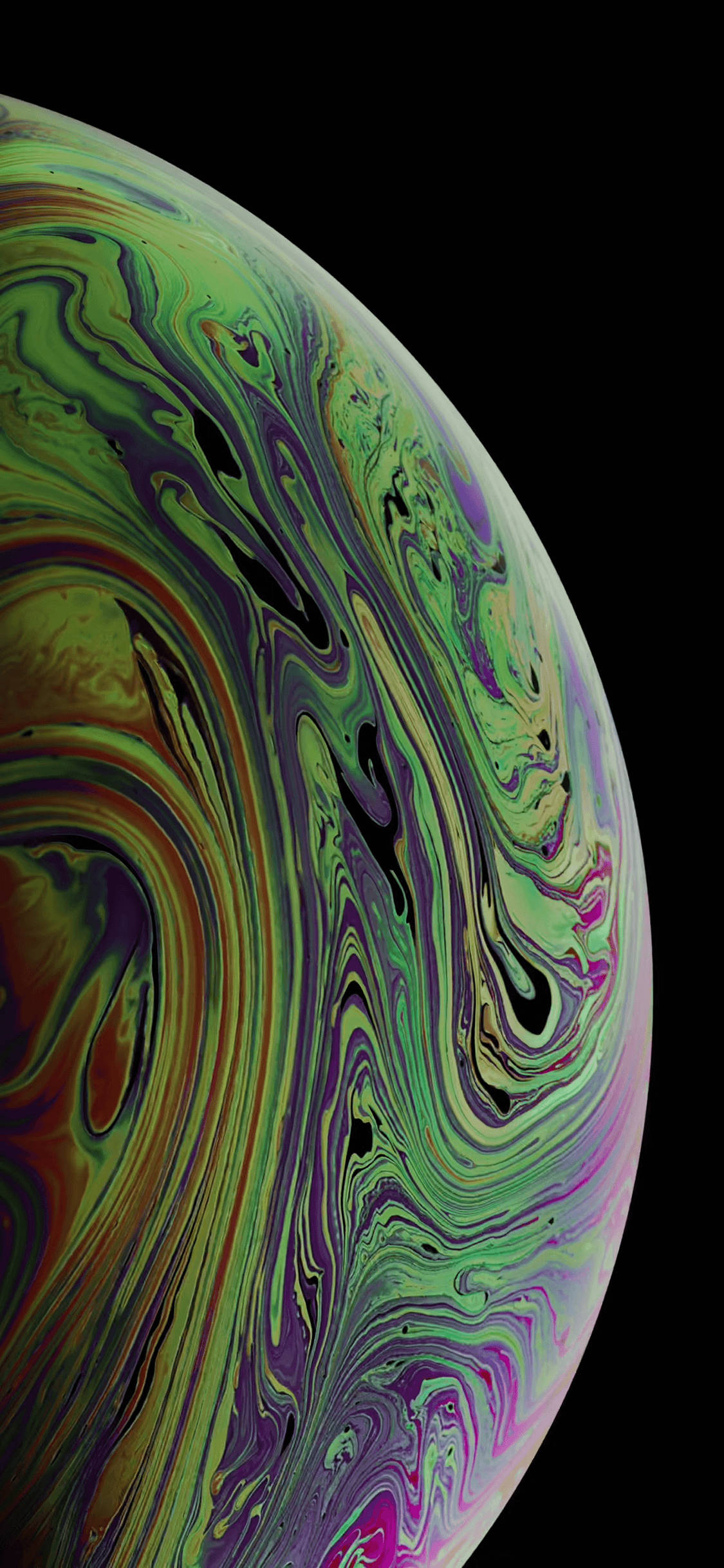 翡翠地球 iPhone Xs 壁纸
