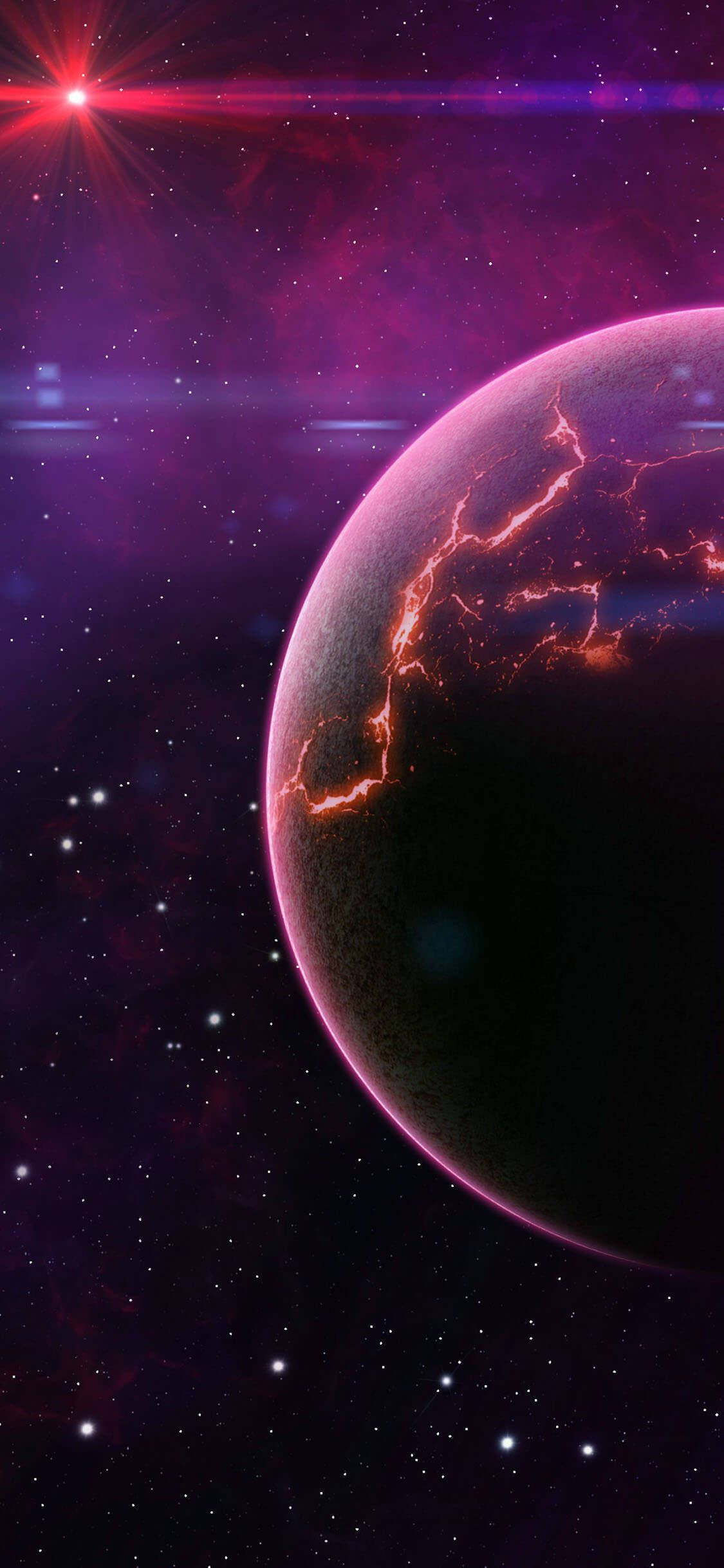仰望天空，用iPhone Xs探索无限宇宙 壁纸