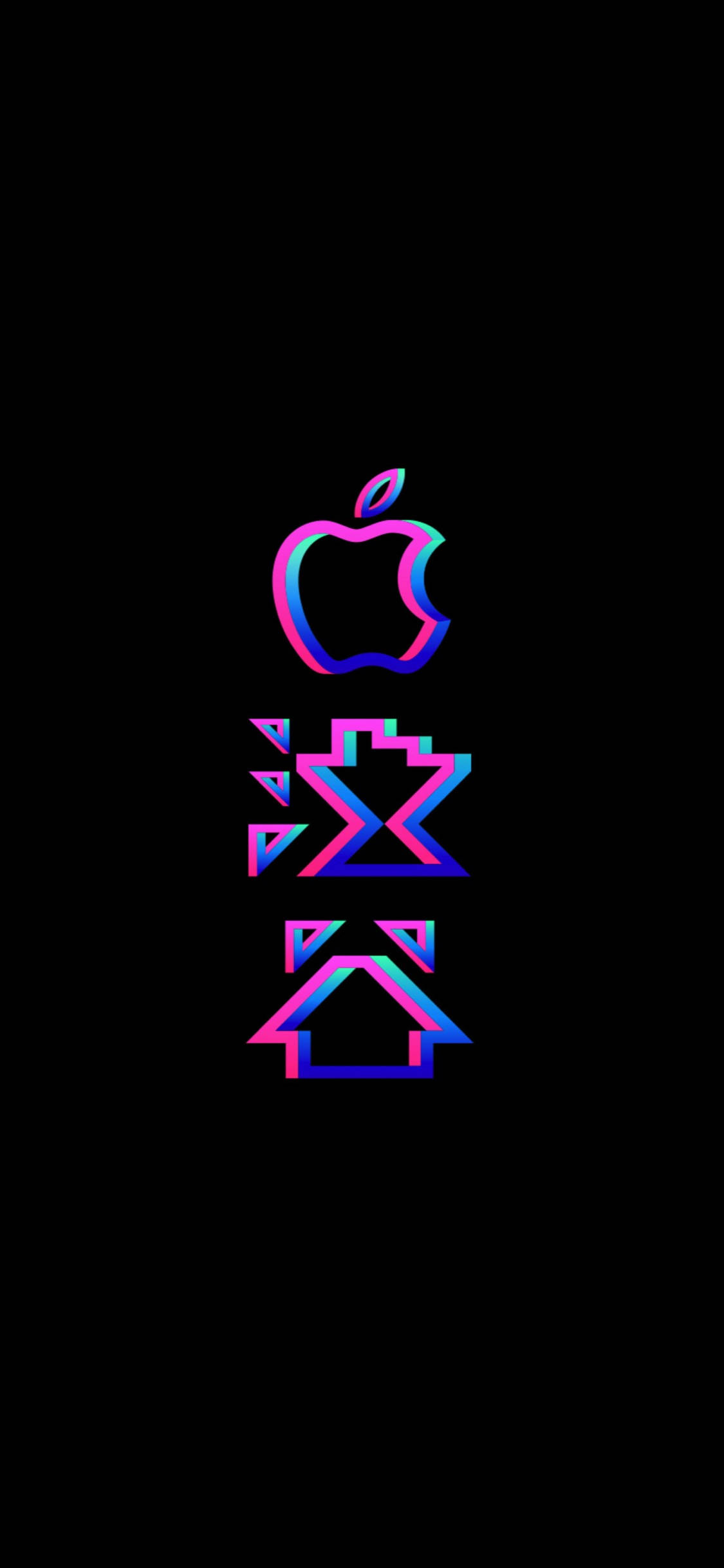 iPhone Xs 标志 壁纸