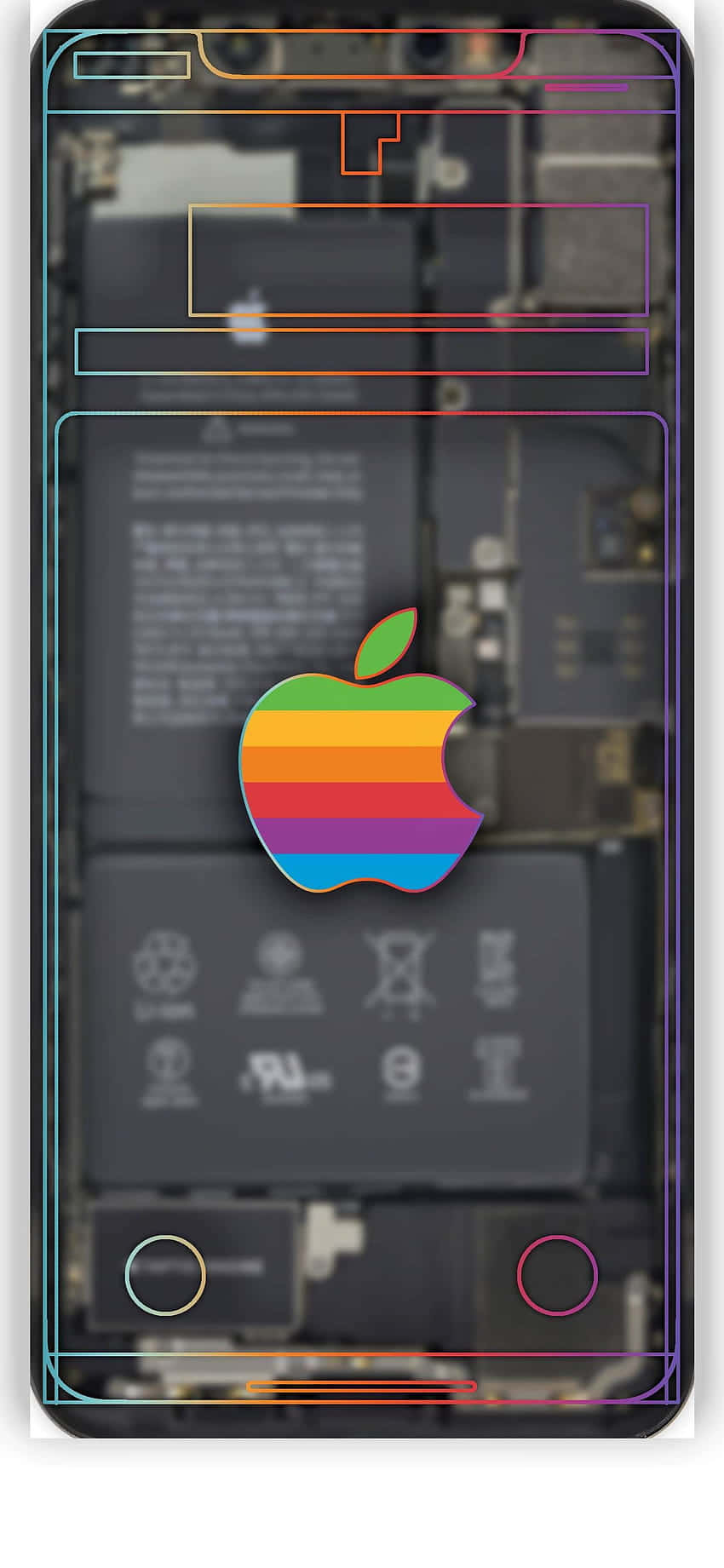 iPhone Xs Max Apple 背景透明屏幕 壁纸