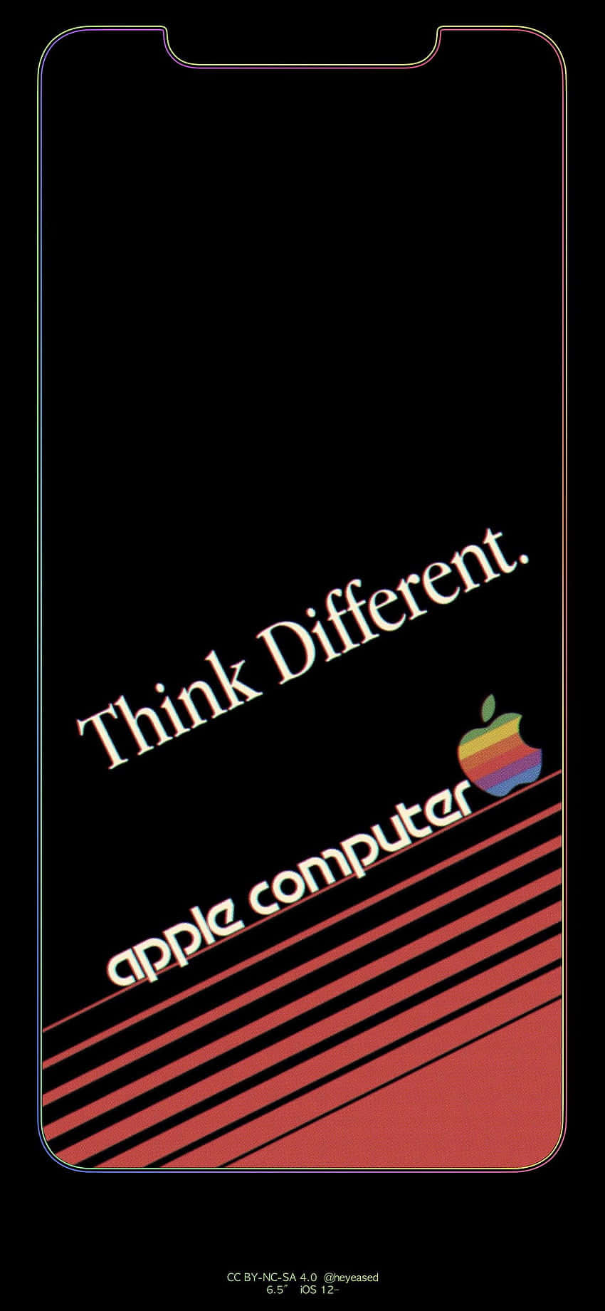 iPhone Xs Max Apple 背景 思考不同 壁纸