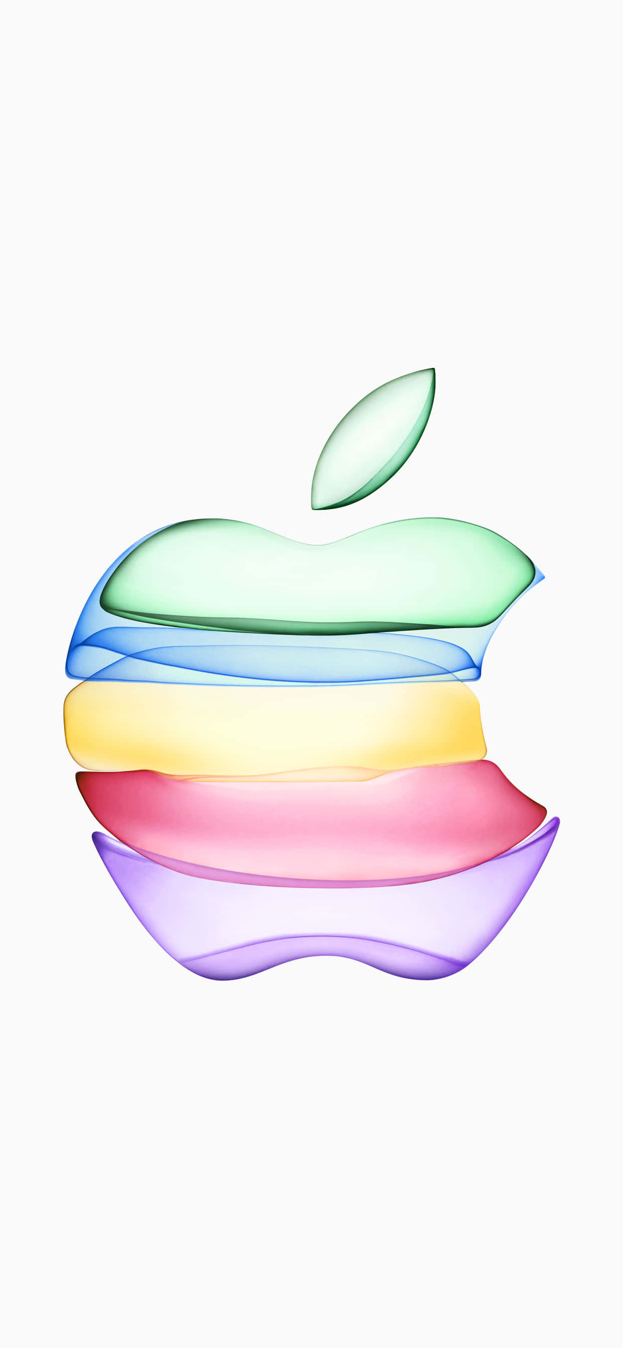 iPhone Xs Max Apple 背景 彩色苹果标志 壁纸