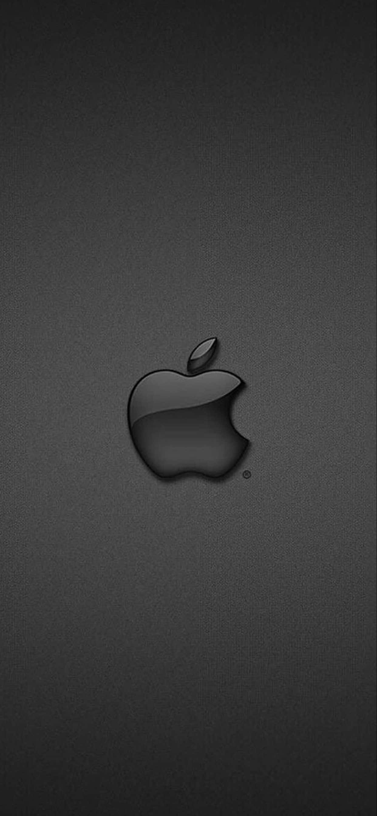 iPhone Xs Max Apple灰色标志背景 壁纸