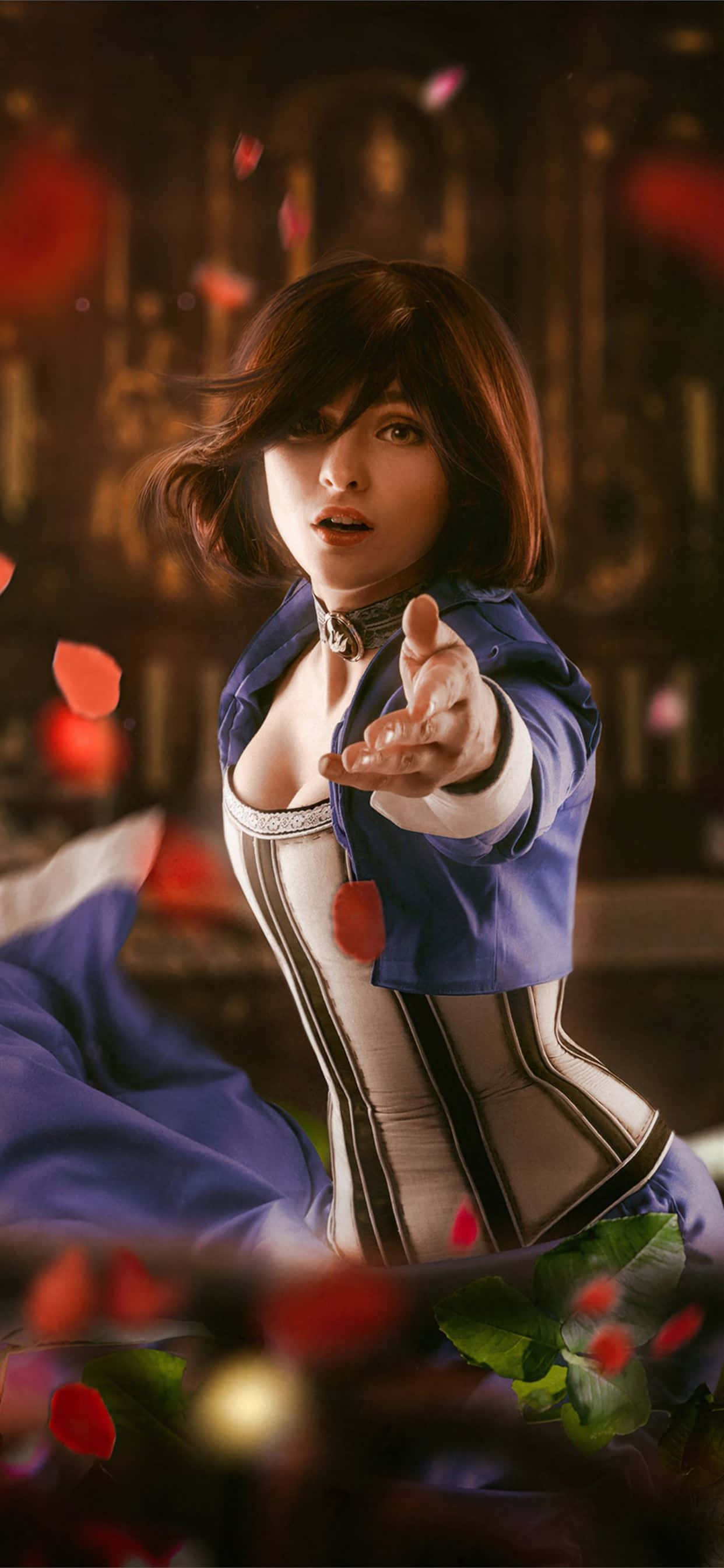 伊丽莎白模糊 iPhone Xs Max 《生化奇兵：无限》背景 壁纸