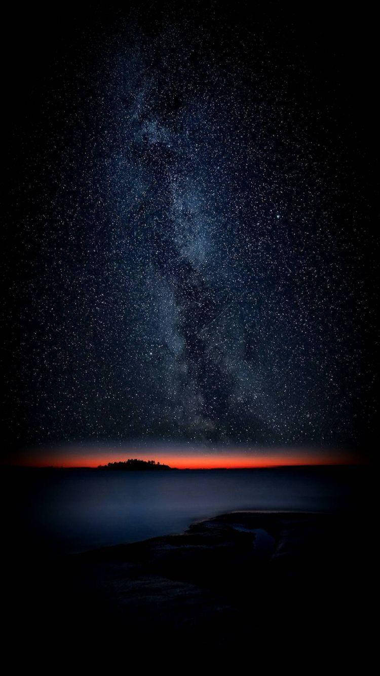 iPhone XS Max OLED 夜空繁星 壁纸
