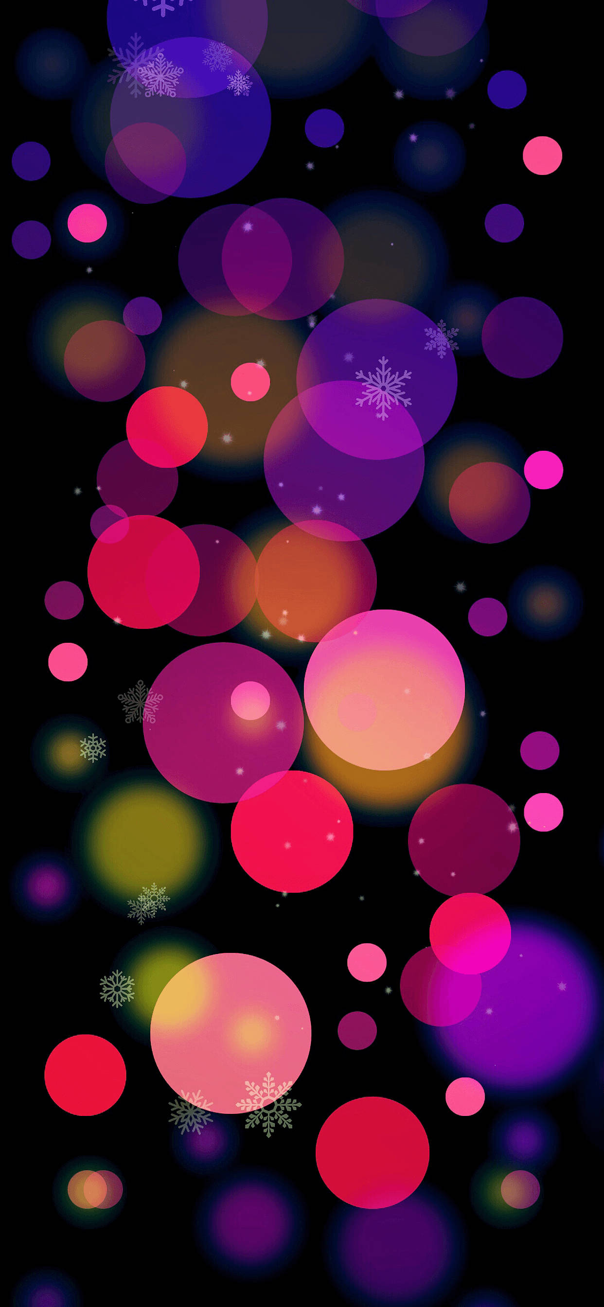 iPhone XS Max OLED 彩色圆圈 壁纸