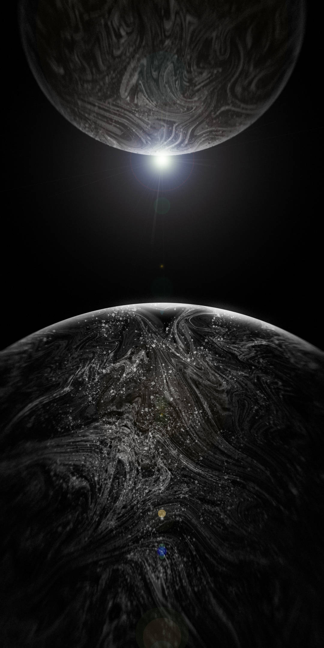 iPhone XS Max OLED 灰色星球 壁纸