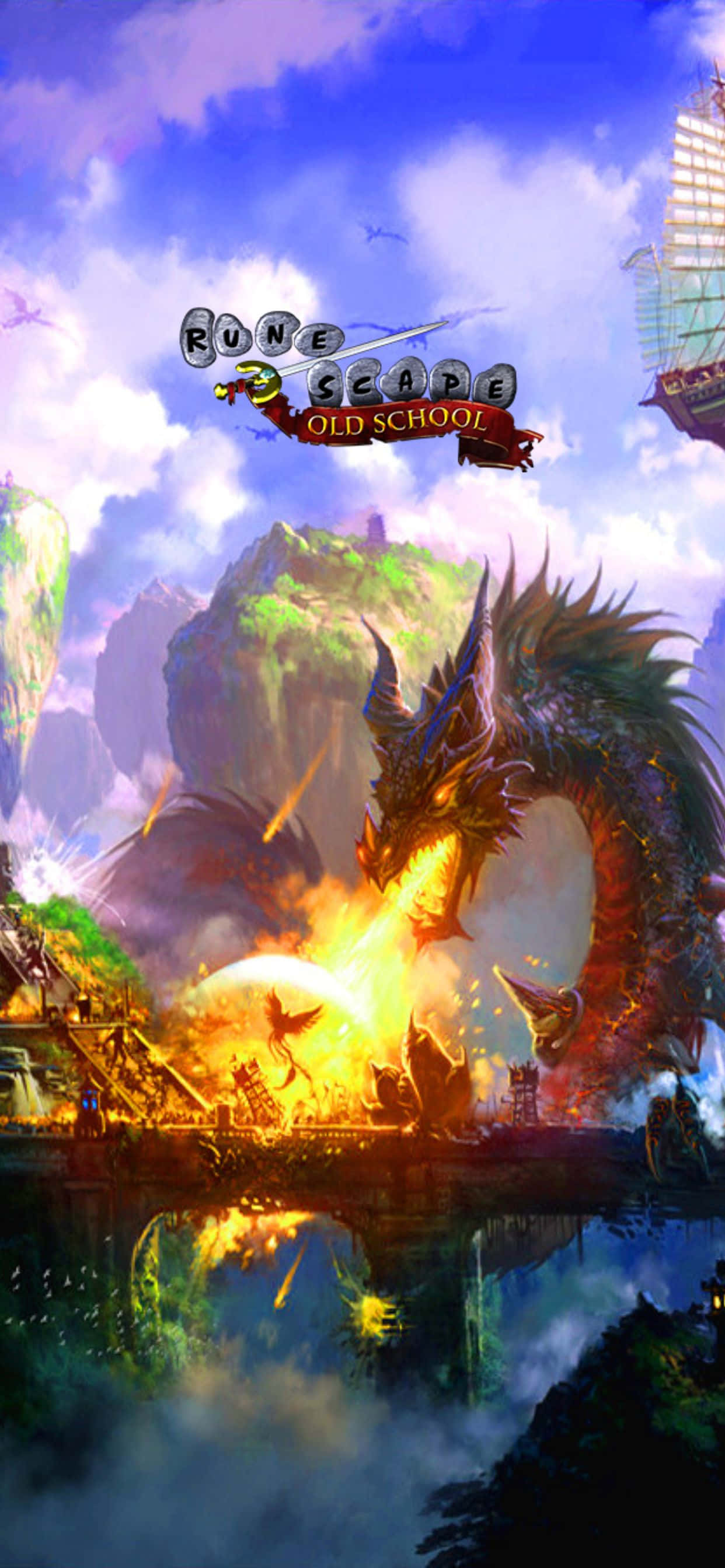 龙肖像 iPhone XS Max 《经典RuneScape》背景 壁纸