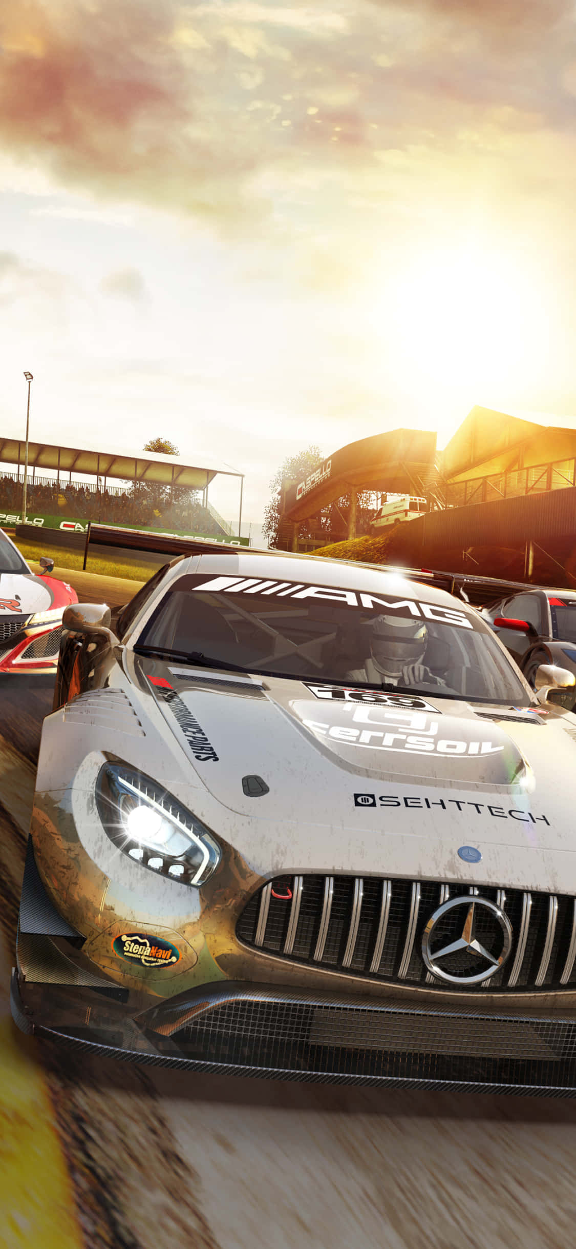 iPhone XS Max Project Cars 2 灰色2017赛百灵IMSA梅赛德斯背景 壁纸