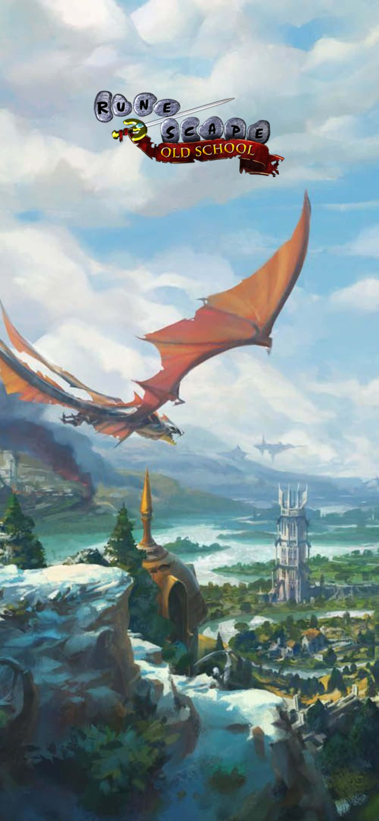 iPhone Xs Max 旧版RuneScape 竖版龙设计背景 壁纸