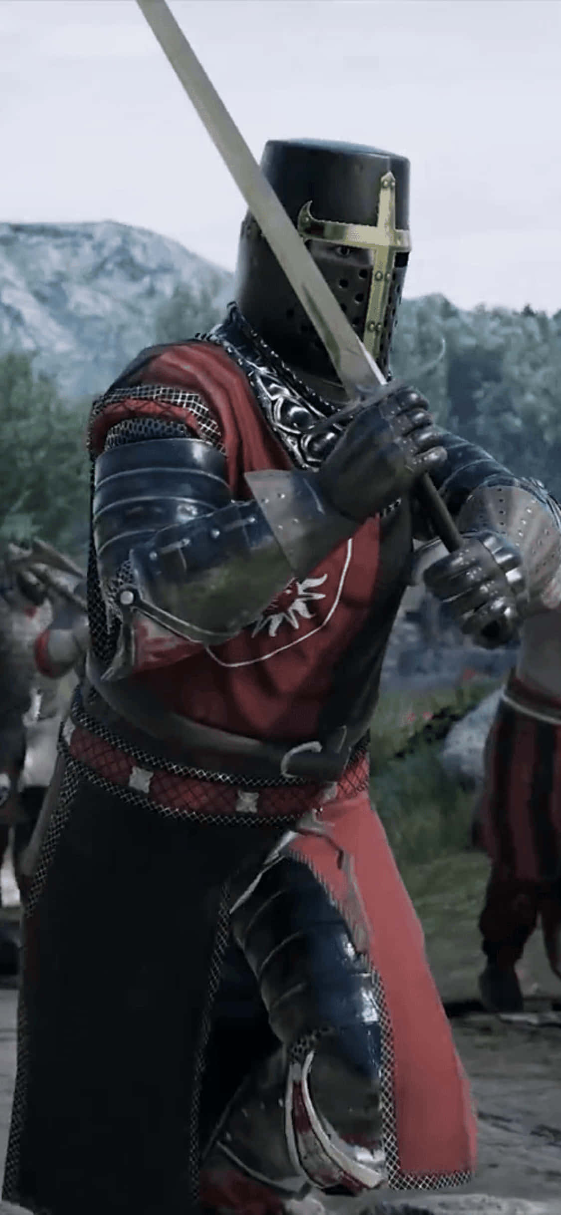 黑红配色 iPhone Xs Mordhau 背景 壁纸