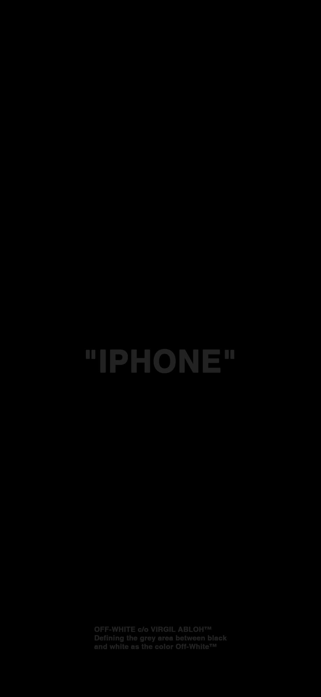 粗体字母排版 iPhone XS OLED 背景 壁纸