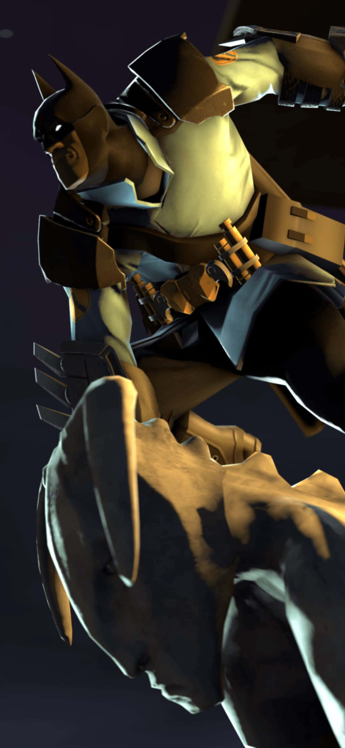iPhone XS Team Fortress 2 蝙蝠侠阿卡姆头罩背景 壁纸