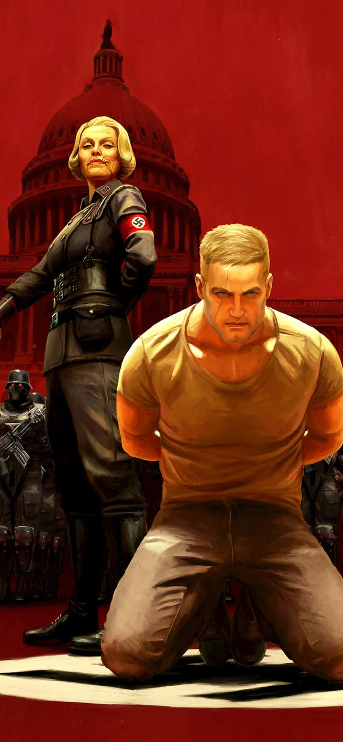iPhone Xs 《Wolfenstein II: The New Colossus》背景 壁纸
