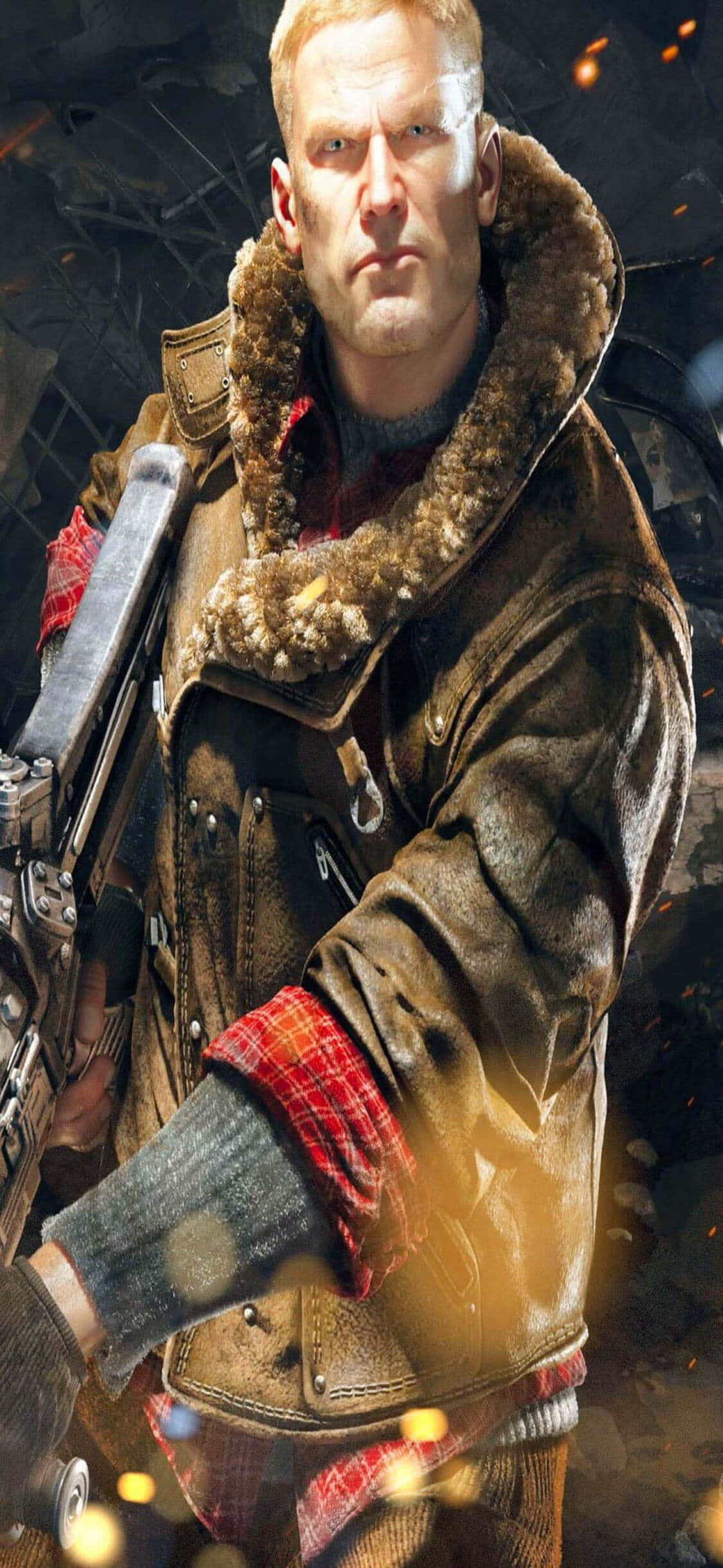 iPhone Xs Wolfenstein II战斗背景 壁纸