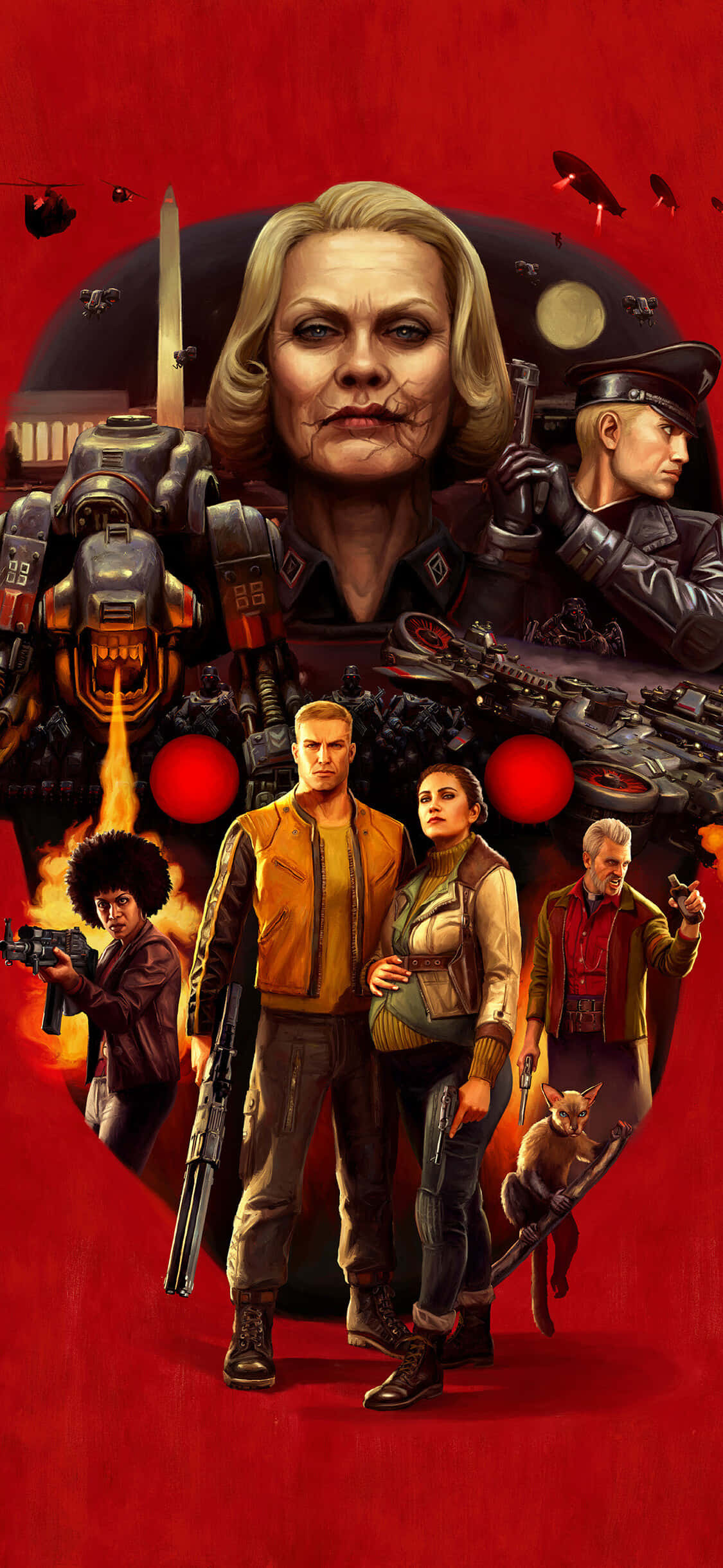iPhone Xs Wolfenstein II 海报背景 壁纸
