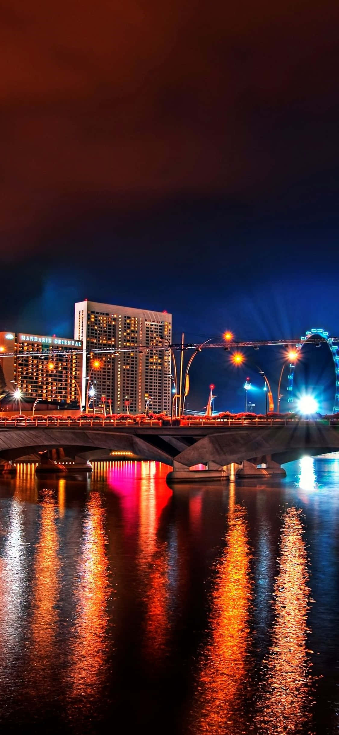iPhone XS 桌面电脑 城市夜景背景 壁纸