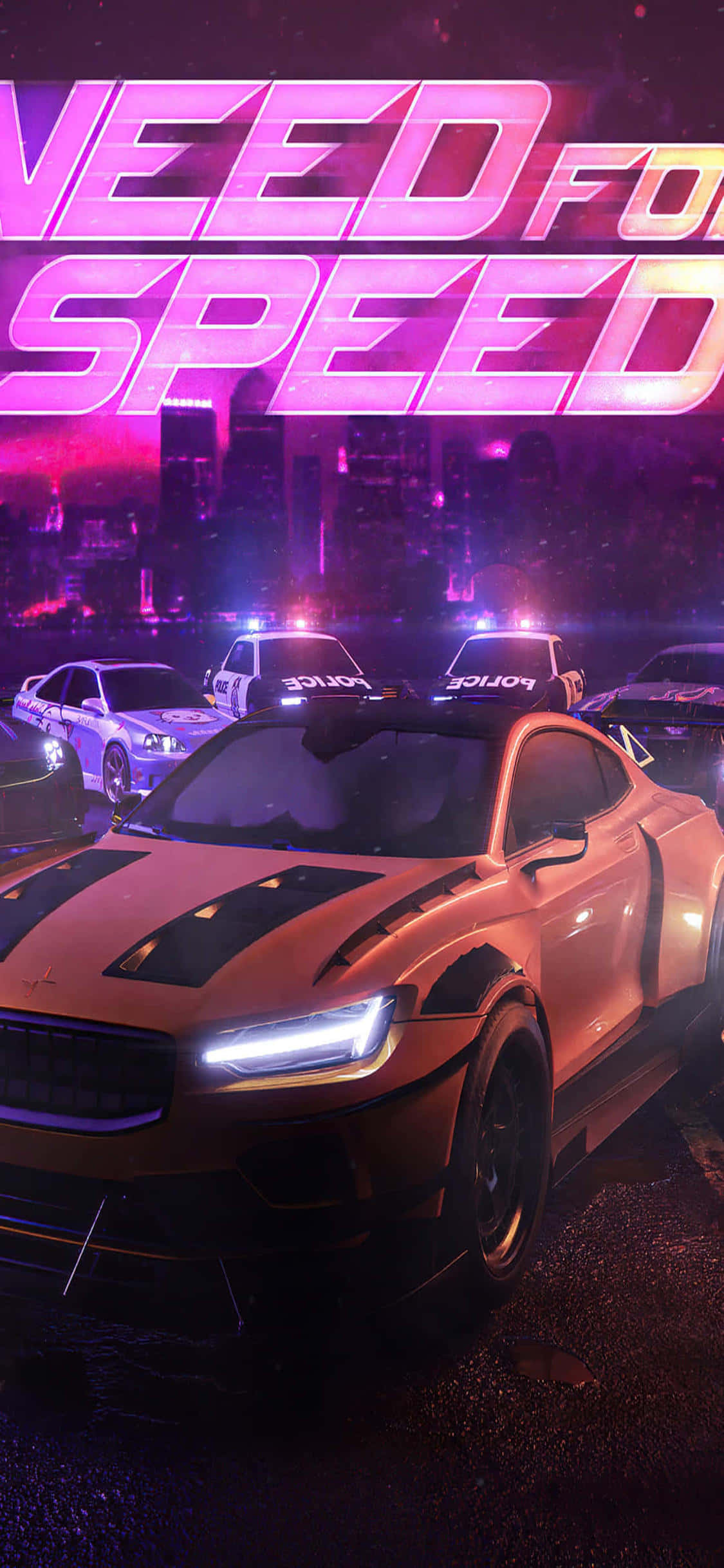 “准备好用Iphone Xs和《Need for Speed Heat》燃烧轮胎！” 壁纸