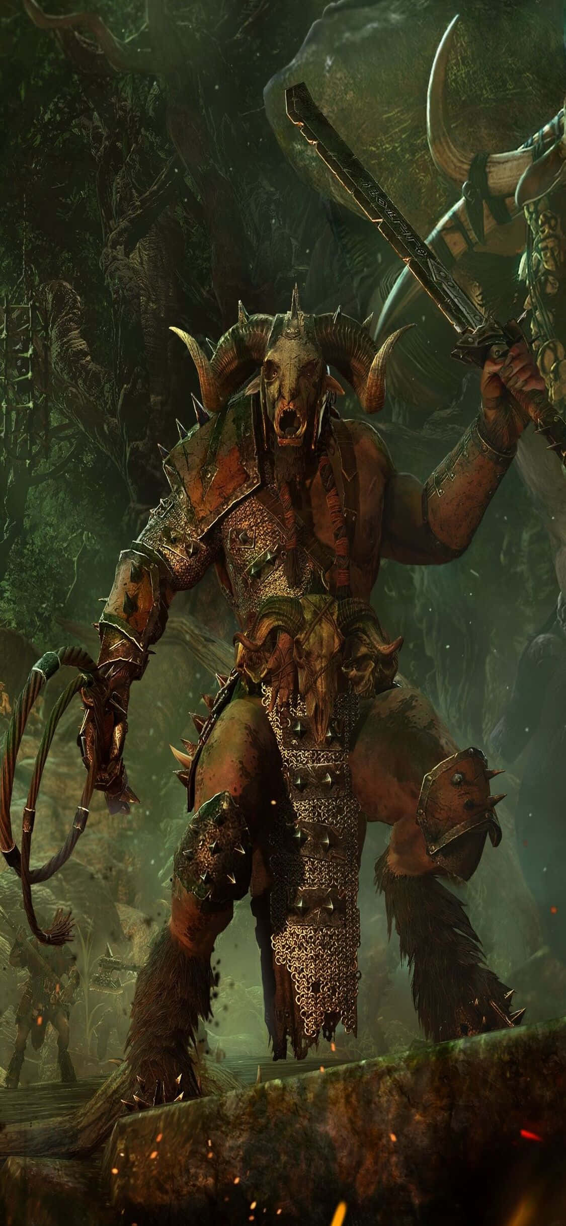 “用最新的iPhone X解锁《Total War: Warhammer》的刺激世界” 壁纸