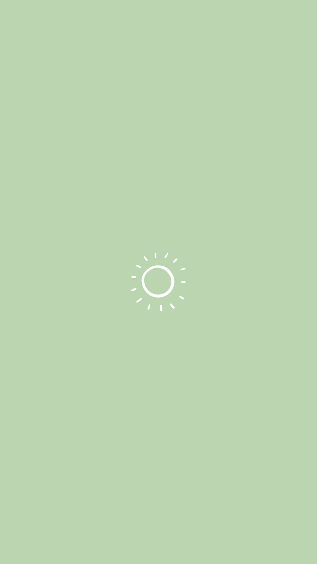 绿色柔和iPhone太阳艺术 壁纸