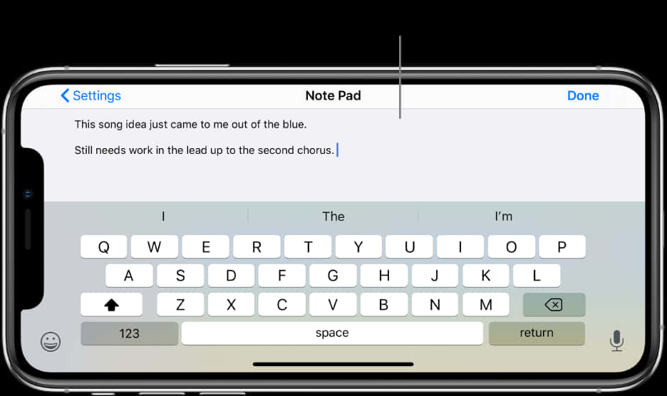 iPhone12 记事本应用写歌创作 壁纸