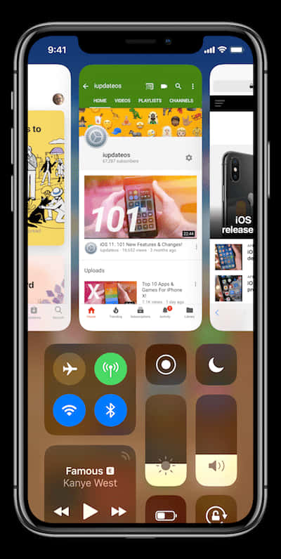 iPhone12 展示 YouTube 应用界面 壁纸