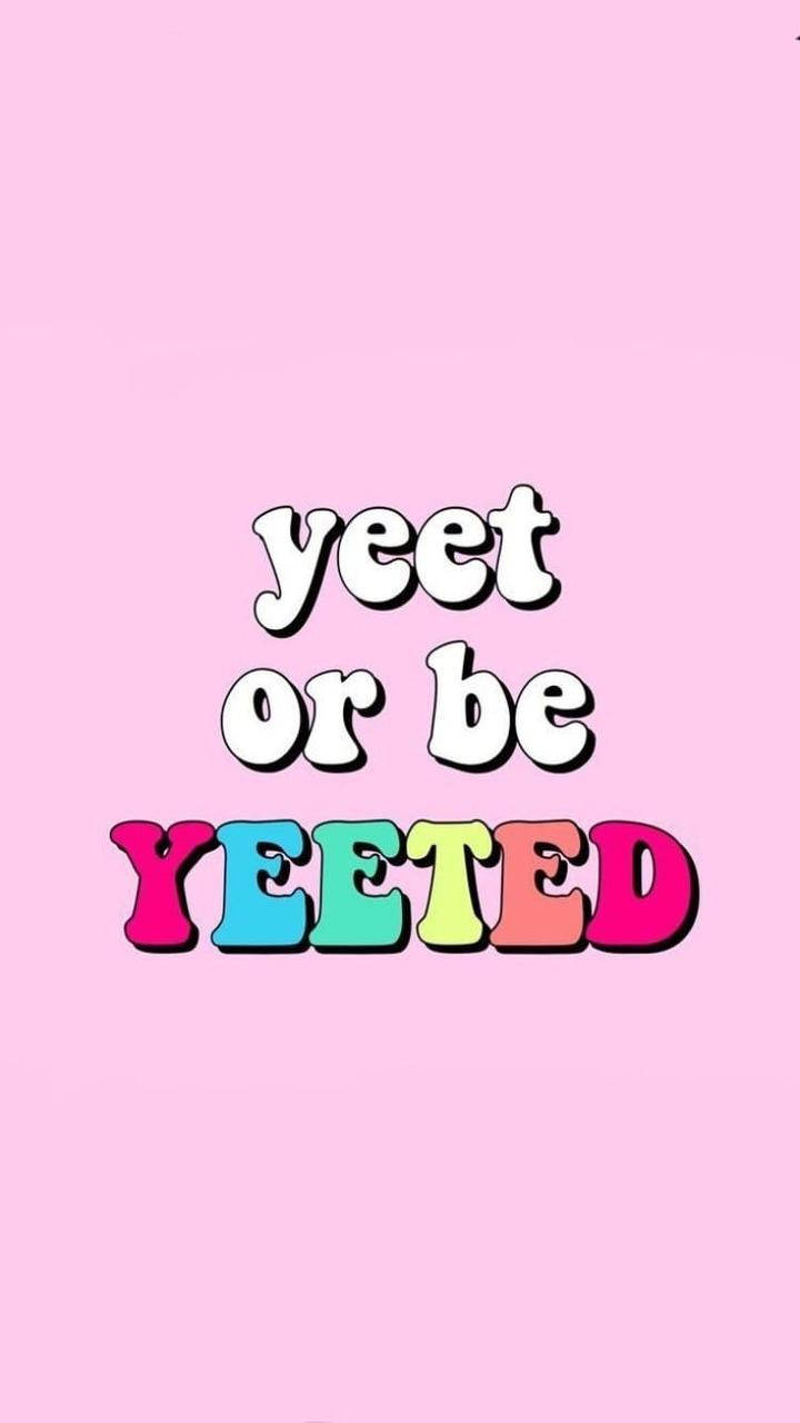 iPhone粉色美学Yeet 壁纸