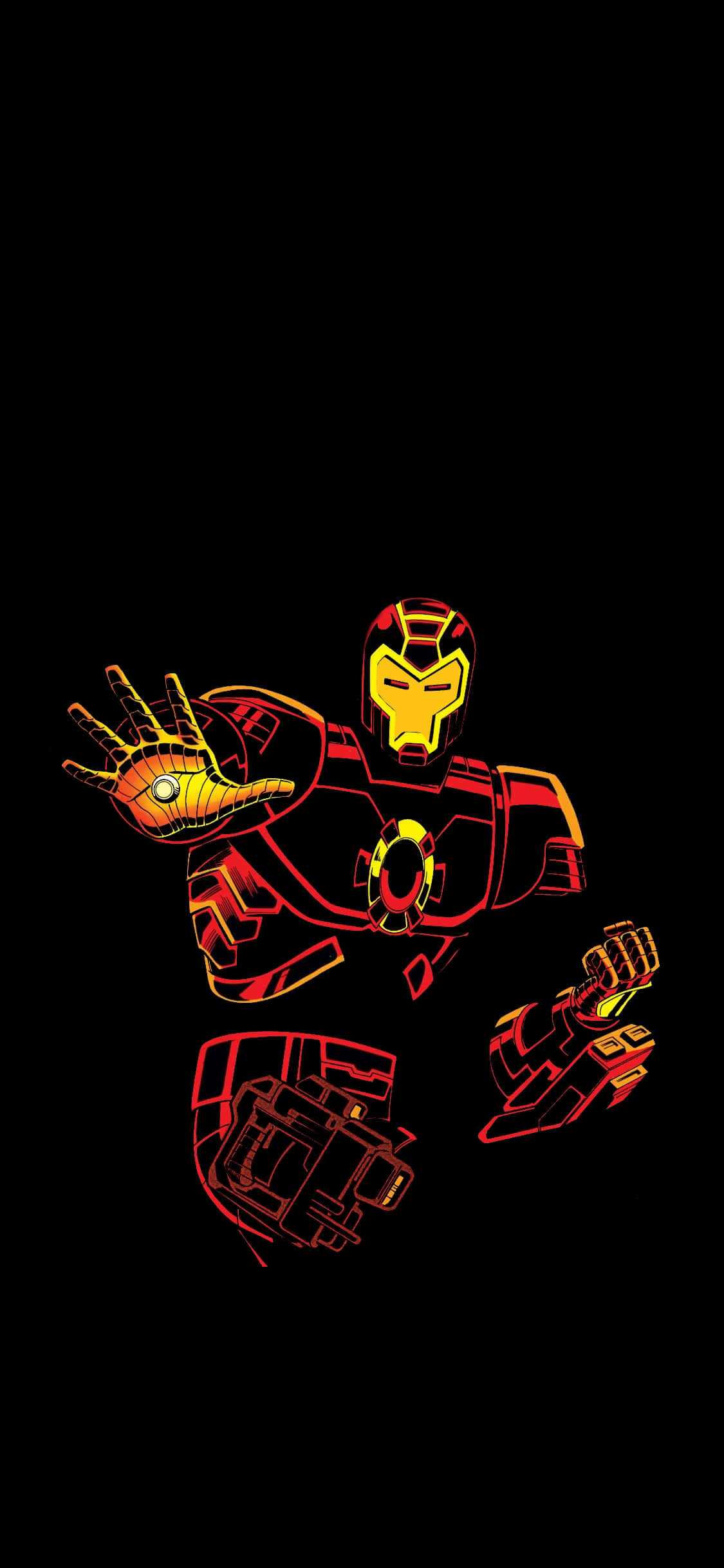 Ironman Pixel 3XL Amoled背景 壁纸