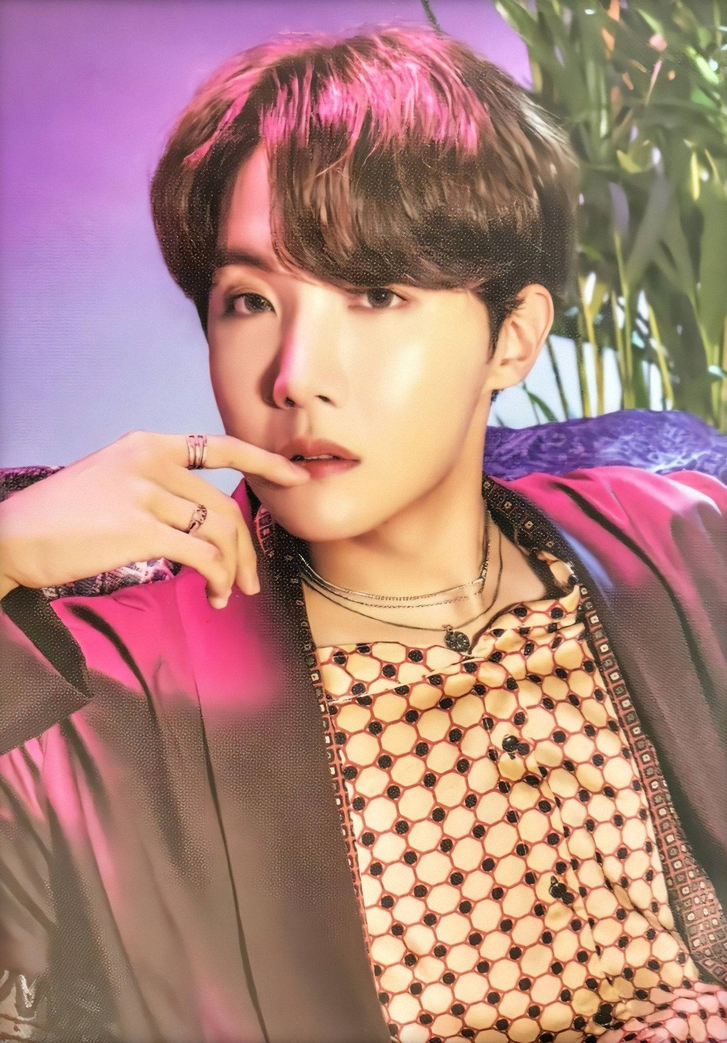 可爱防弹少年团J-Hope棕色上衣 壁纸