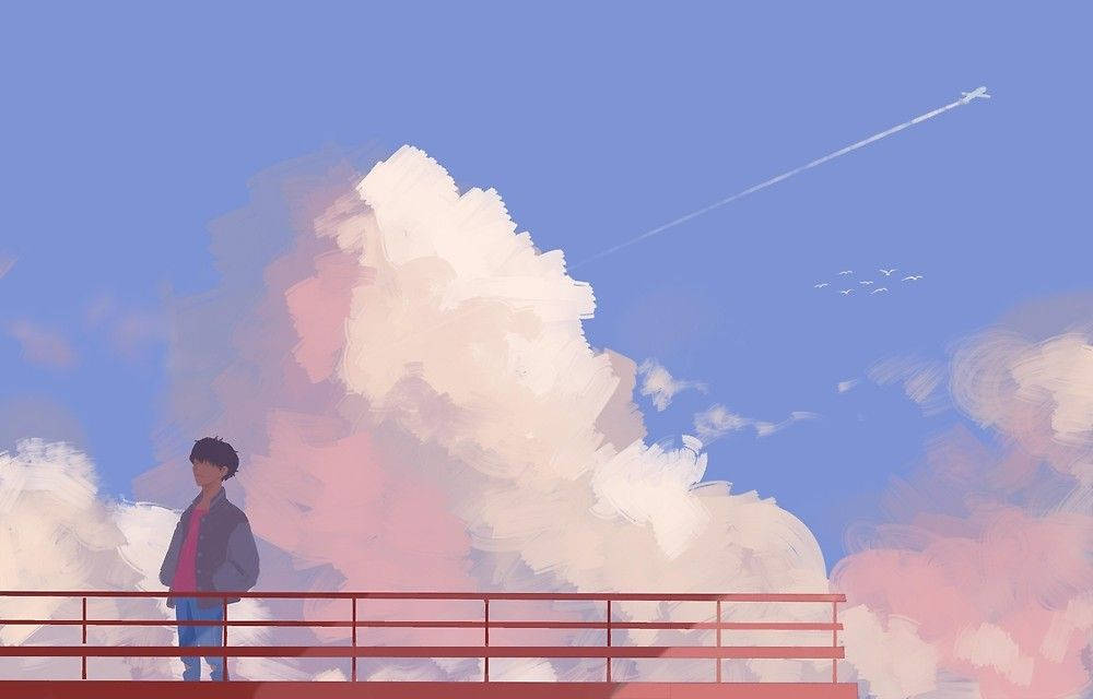 基于J-Hope《Airplane》的艺术作品 壁纸