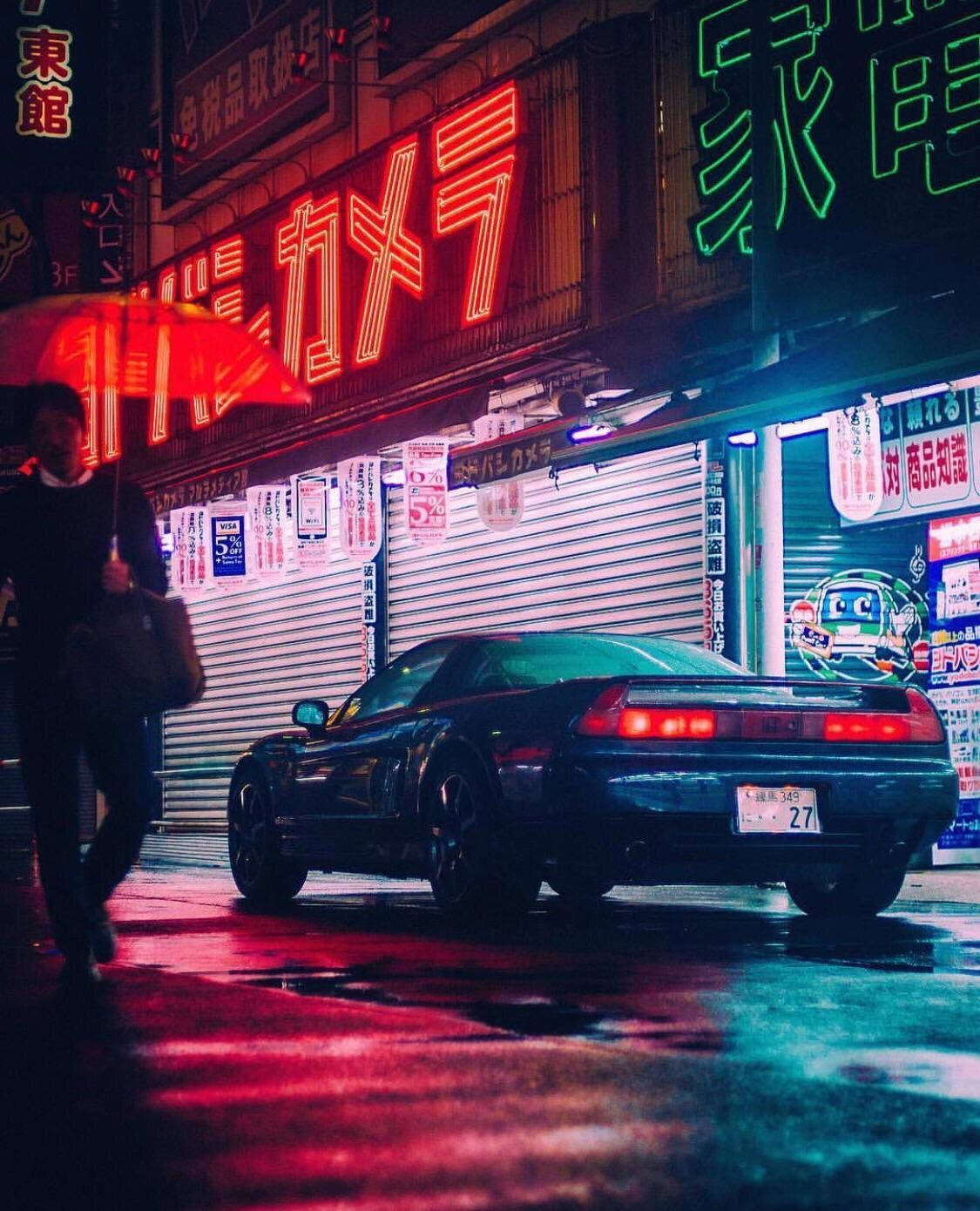 JDM汽车美学红色灯光 壁纸
