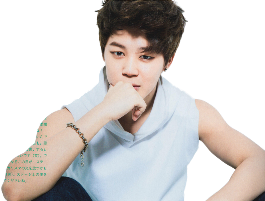 Jimin沉思姿态 壁纸