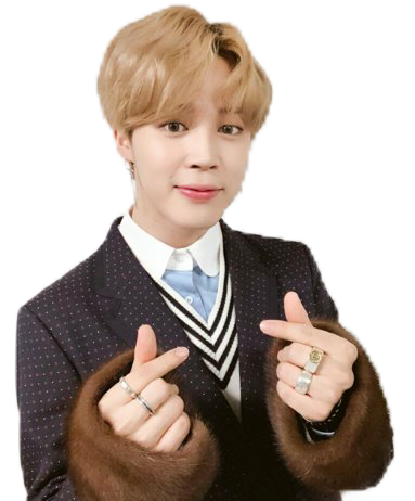 Jimin 手指爱心手势 壁纸