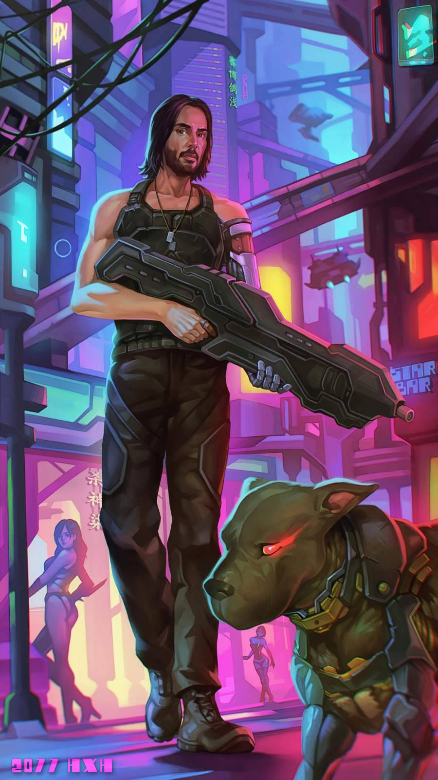 Johnny Silverhand 赛博朋克2077 iPhone壁纸 壁纸