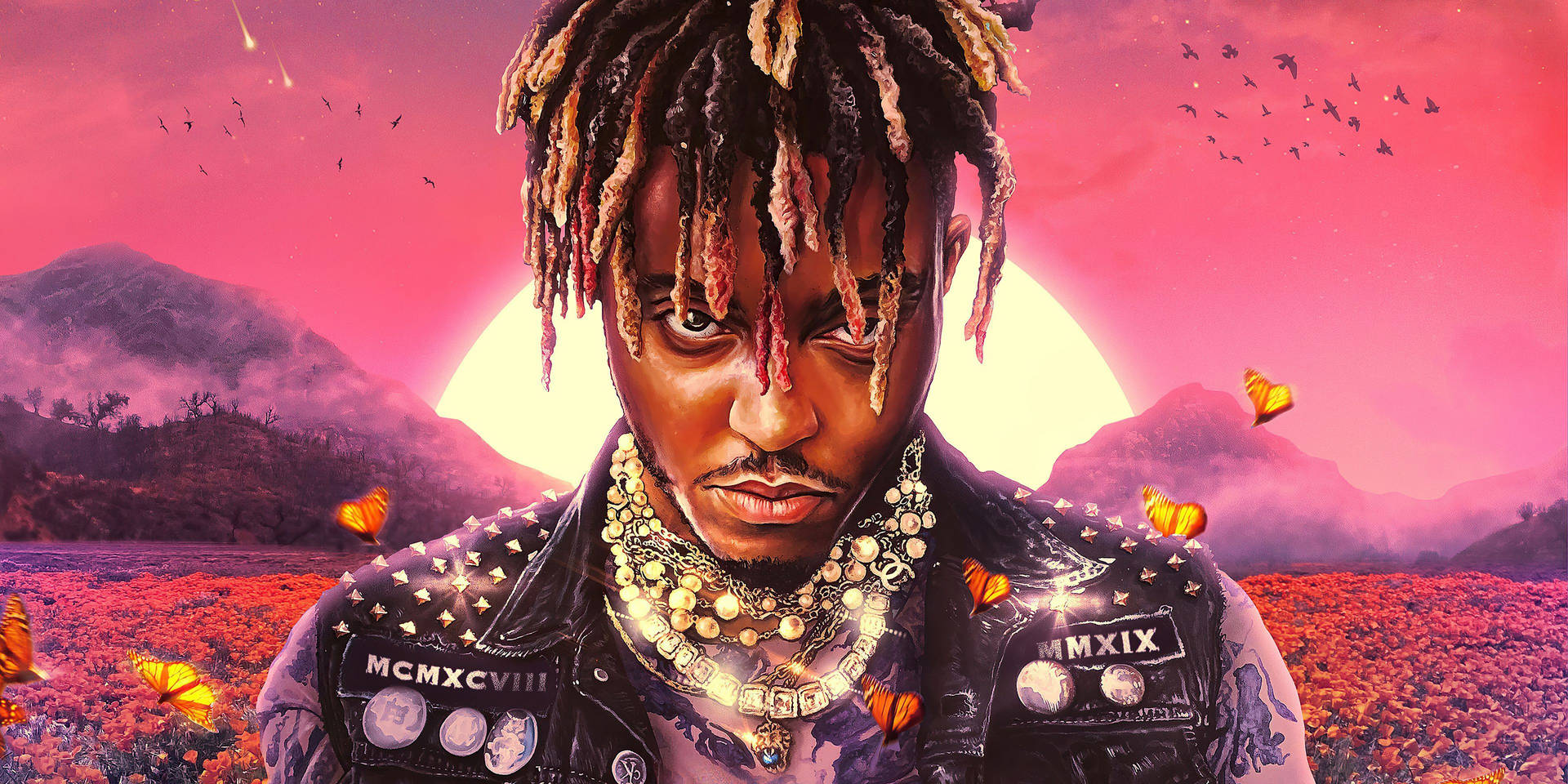 Juice Wrld 专辑 4K — 粉色美学动图 壁纸