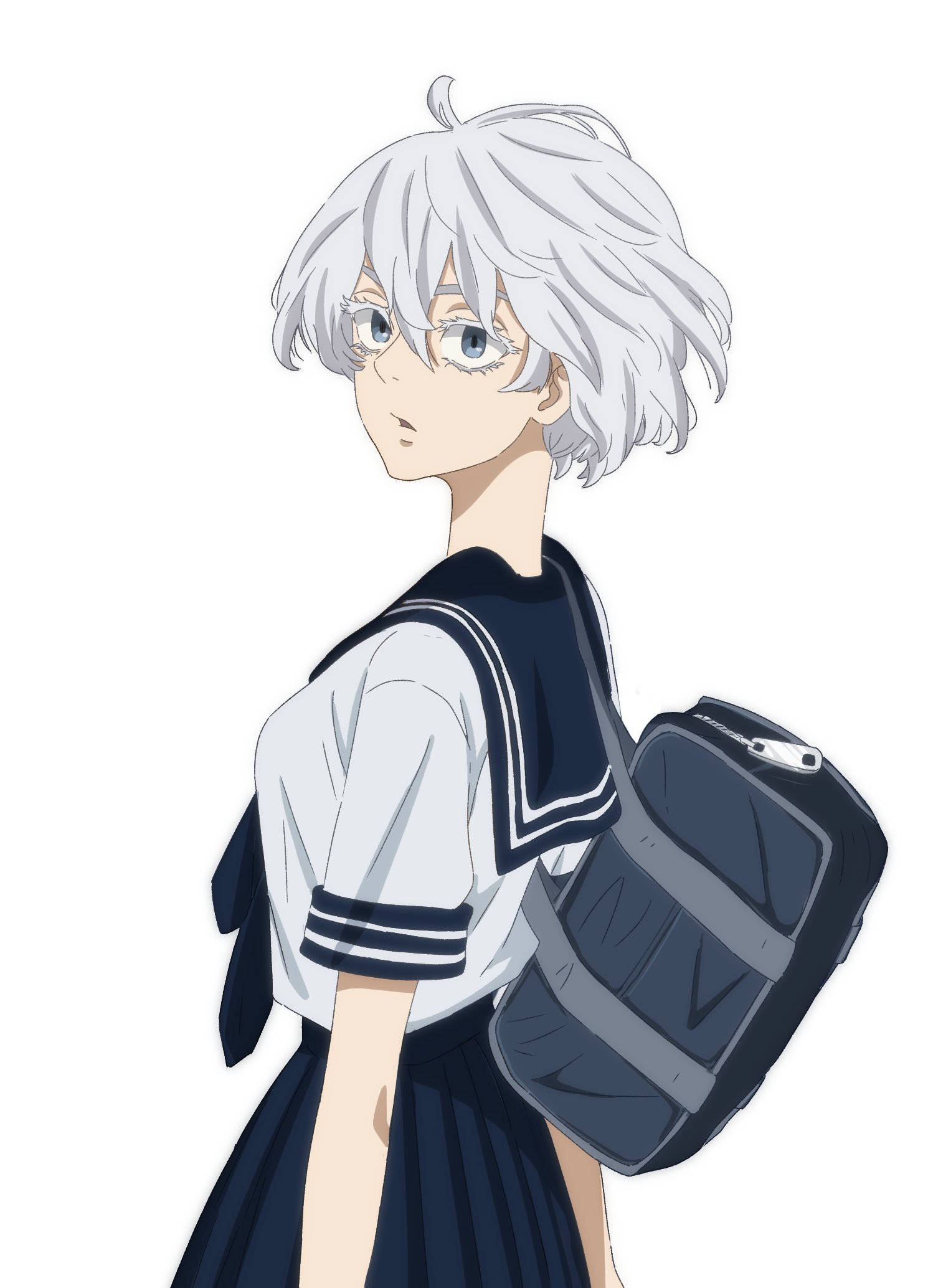 Kawaragi Senju 校服装扮 壁纸