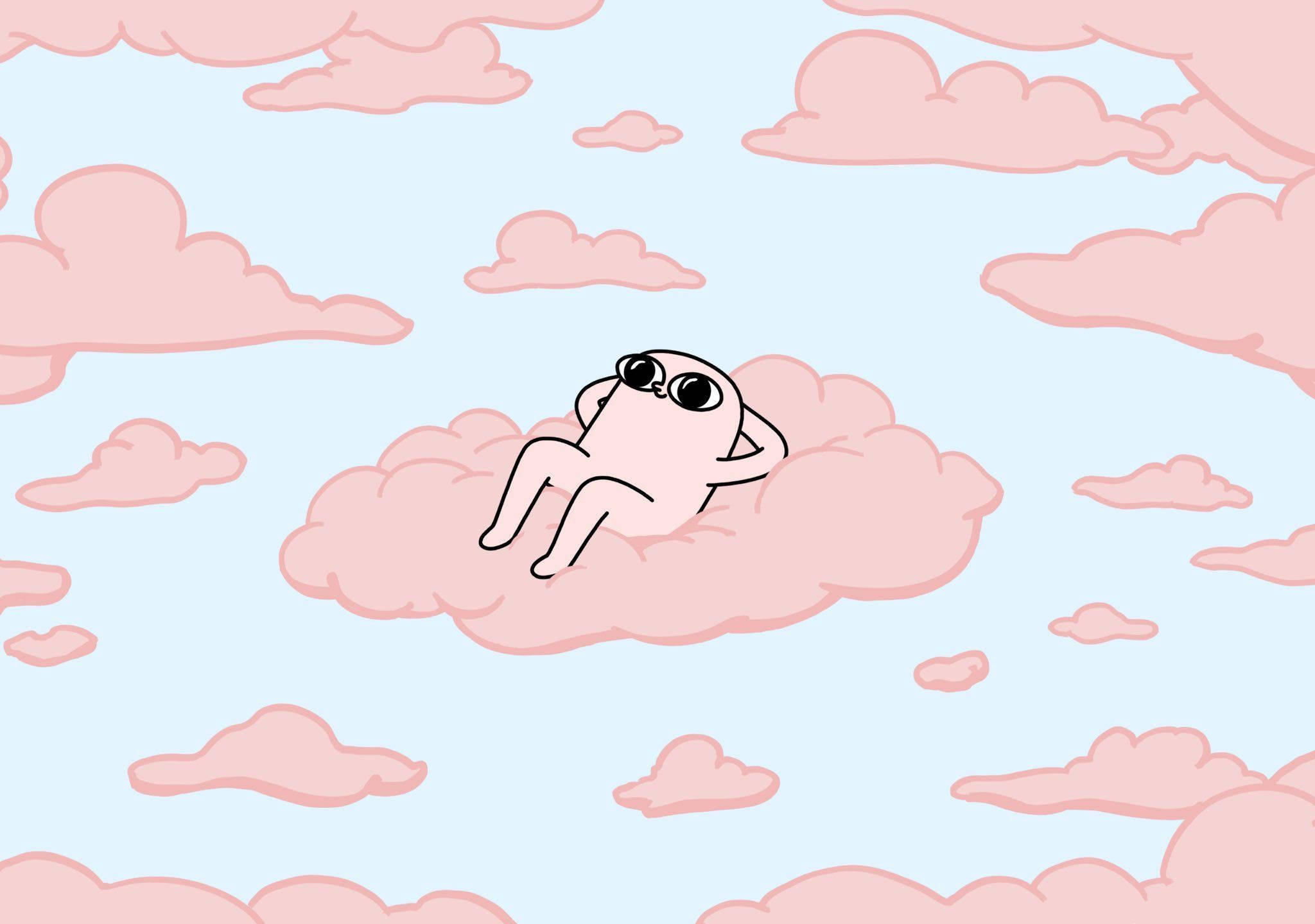 Ketnipz 粉色云端悠闲 Pinterest 美学 壁纸