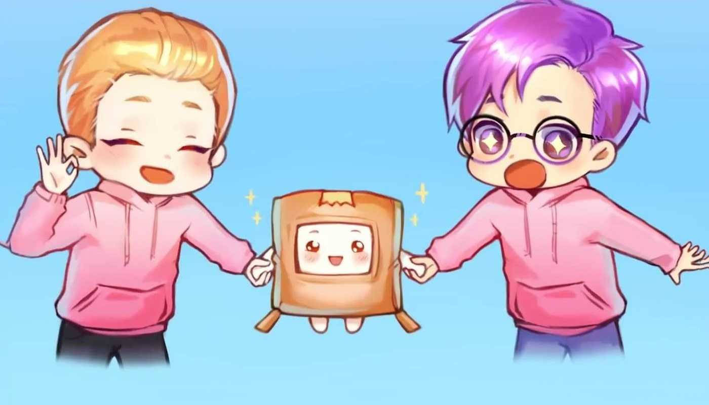 LankyBox Boxy 动画亚当与贾斯汀 壁纸