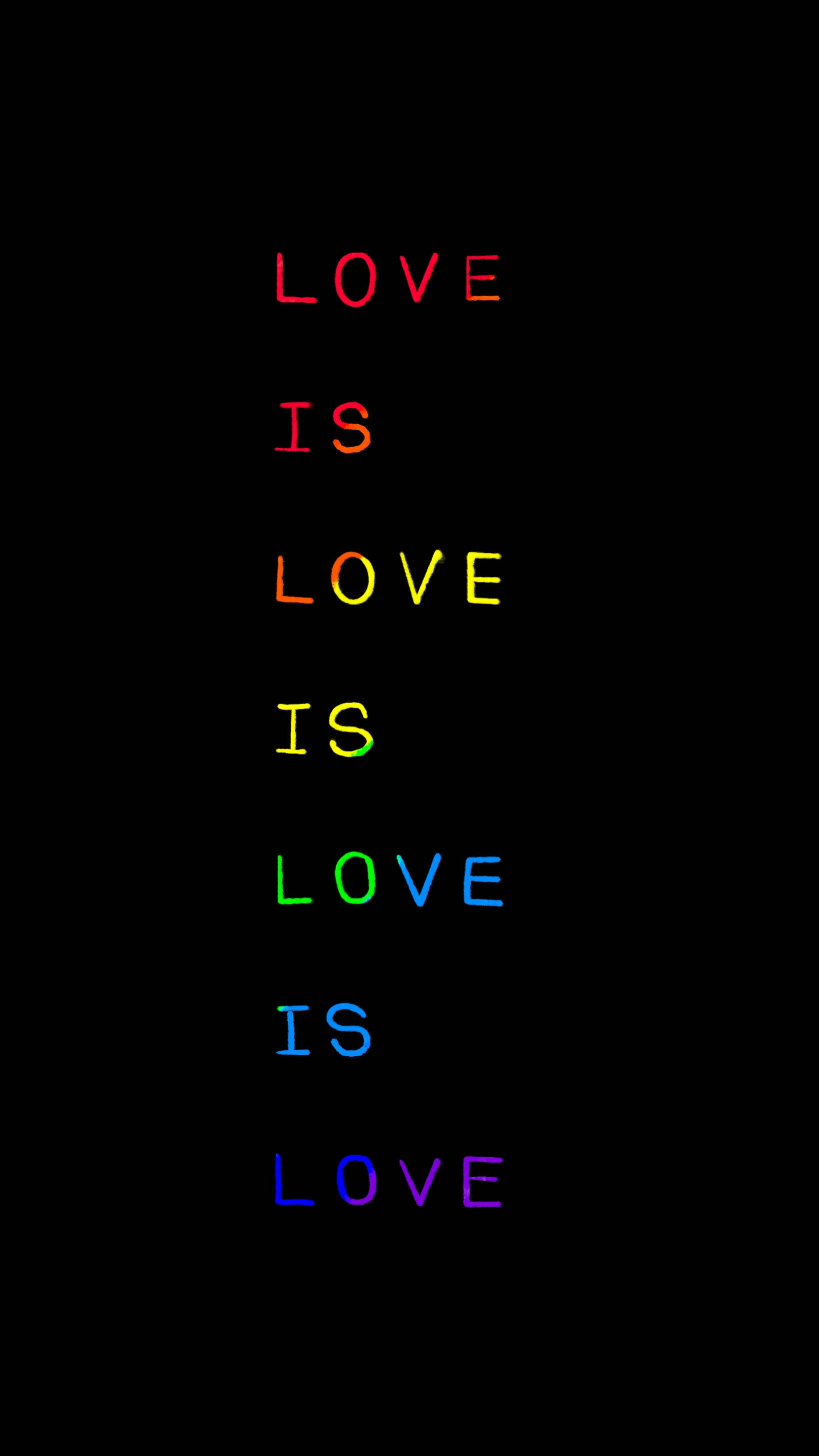 爱即爱 文字 LGBT 手机 壁纸