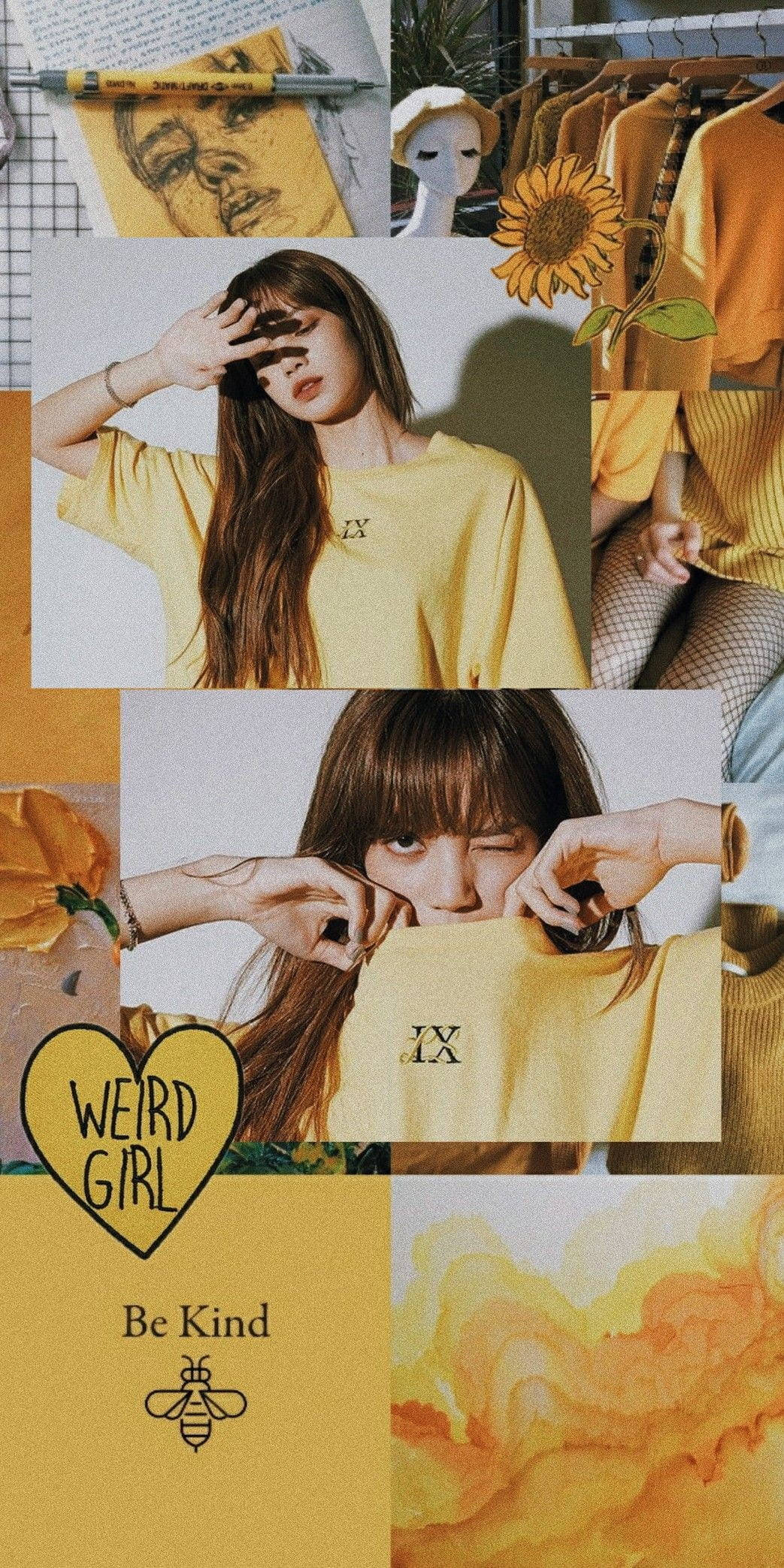 Lisa Blackpink HD 美学拼贴壁纸 壁纸